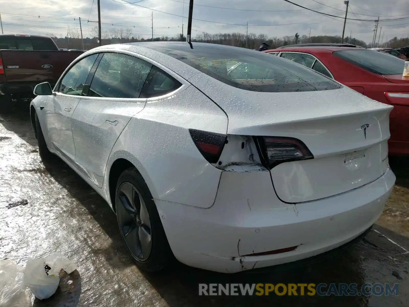 3 Photograph of a damaged car 5YJ3E1EB5KF388152 TESLA MODEL 3 2019