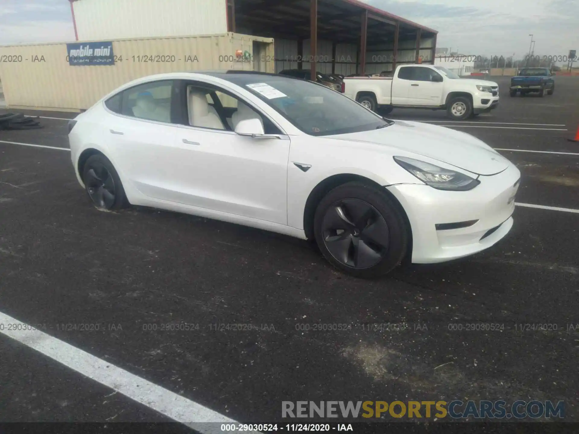 1 Photograph of a damaged car 5YJ3E1EB5KF391326 TESLA MODEL 3 2019