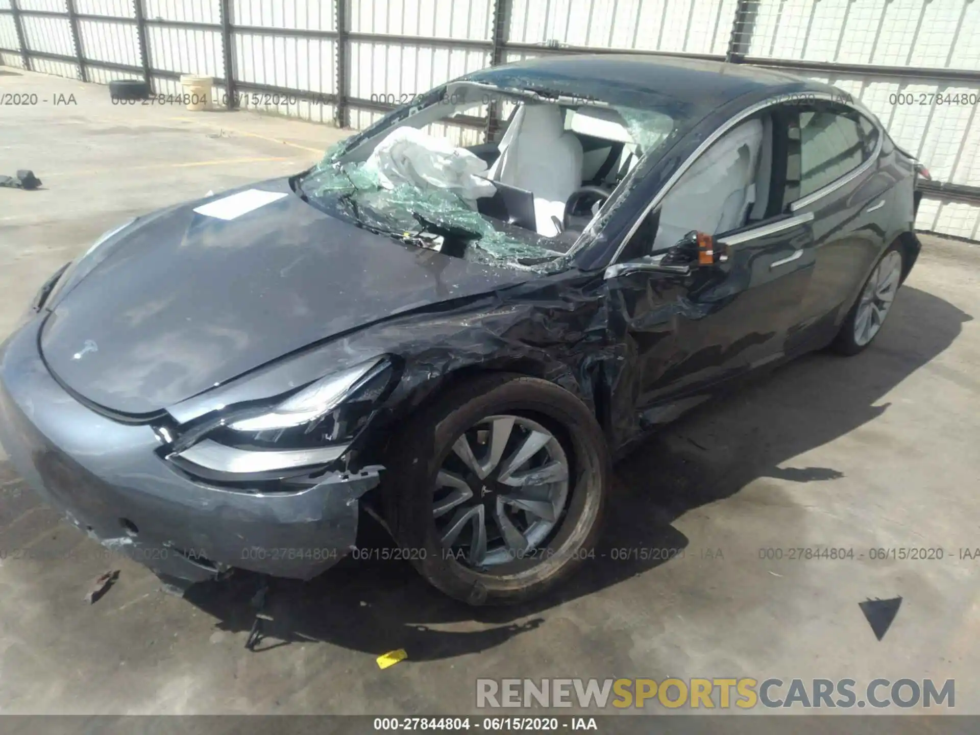 2 Photograph of a damaged car 5YJ3E1EB5KF391651 TESLA MODEL 3 2019