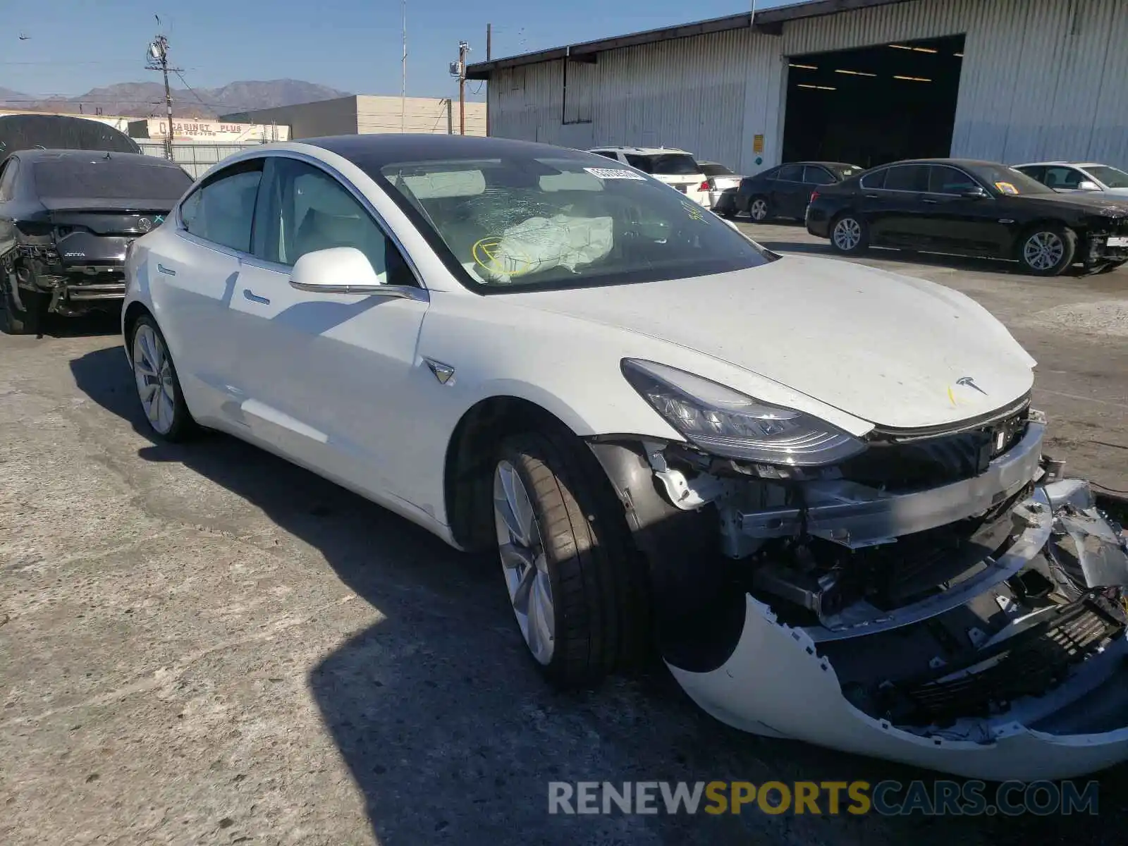 1 Photograph of a damaged car 5YJ3E1EB5KF407086 TESLA MODEL 3 2019