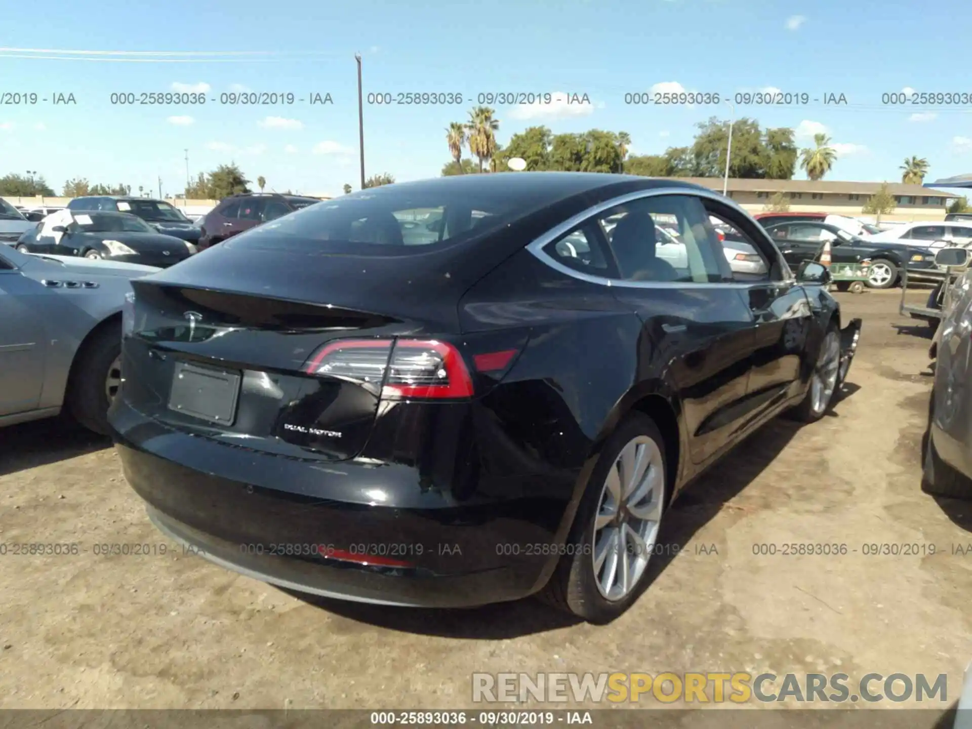 4 Photograph of a damaged car 5YJ3E1EB5KF408447 TESLA MODEL 3 2019