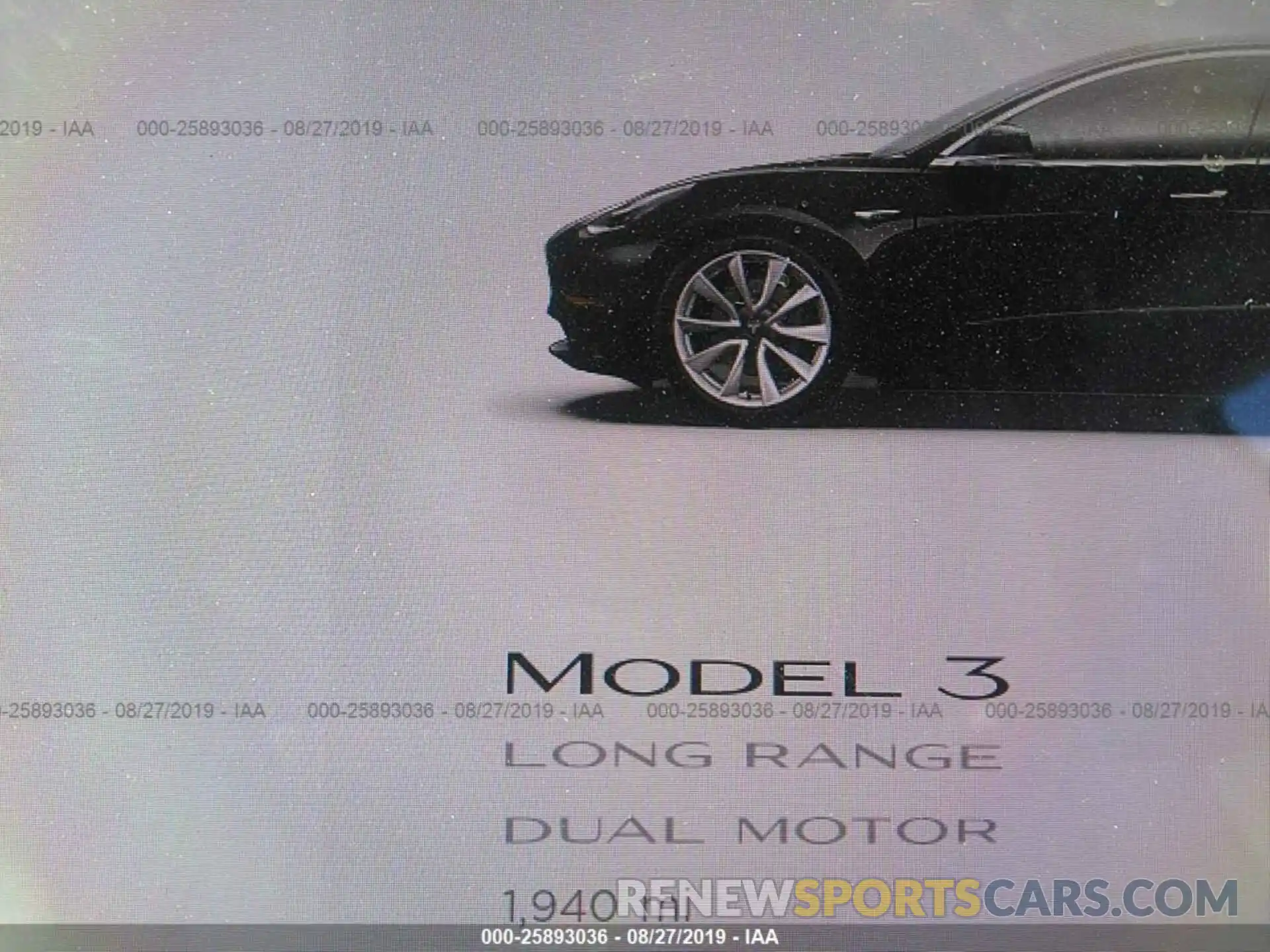 7 Photograph of a damaged car 5YJ3E1EB5KF408447 TESLA MODEL 3 2019