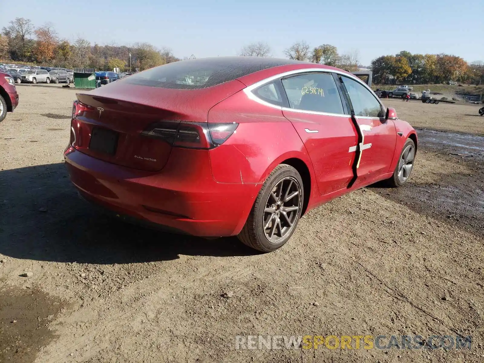 4 Photograph of a damaged car 5YJ3E1EB5KF418203 TESLA MODEL 3 2019