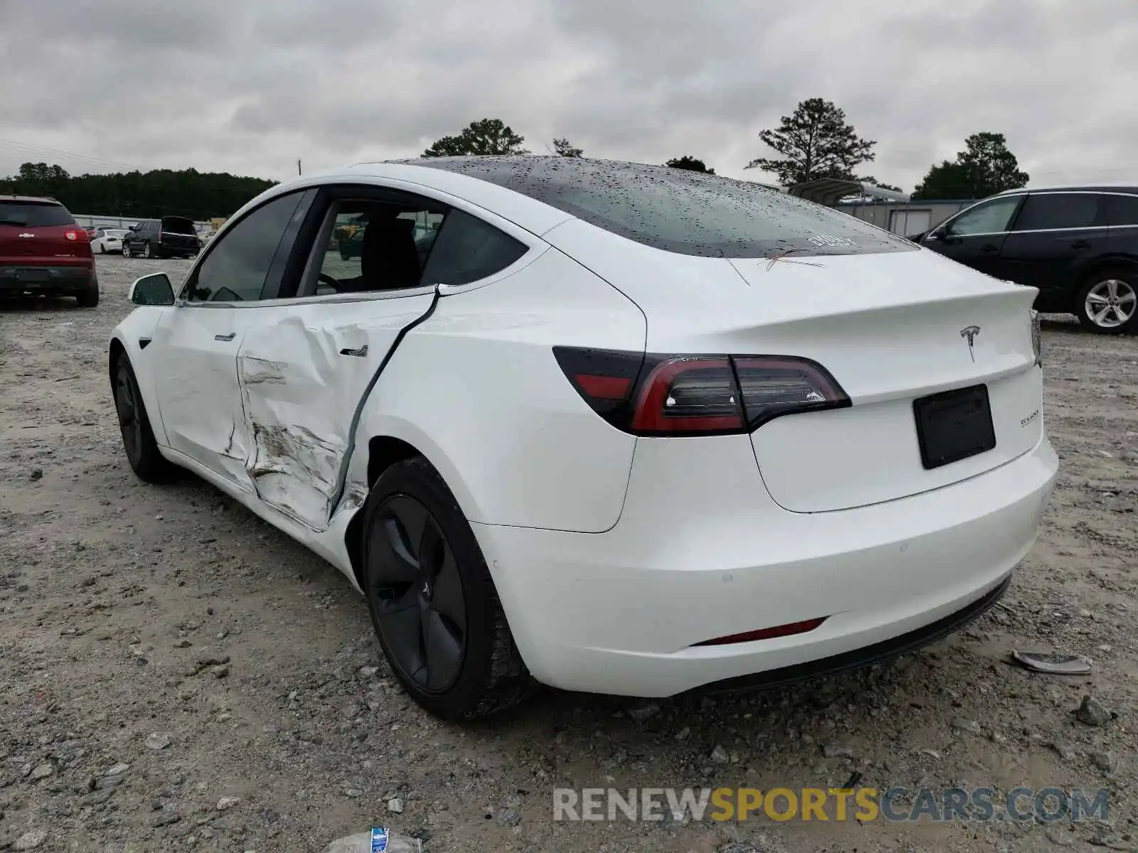 3 Photograph of a damaged car 5YJ3E1EB5KF418377 TESLA MODEL 3 2019