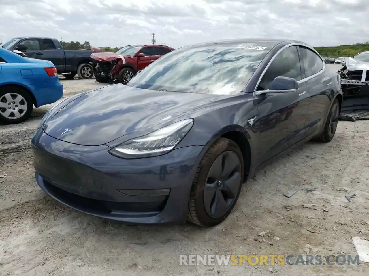 2 Фотография поврежденного автомобиля 5YJ3E1EB5KF432814 TESLA MODEL 3 2019