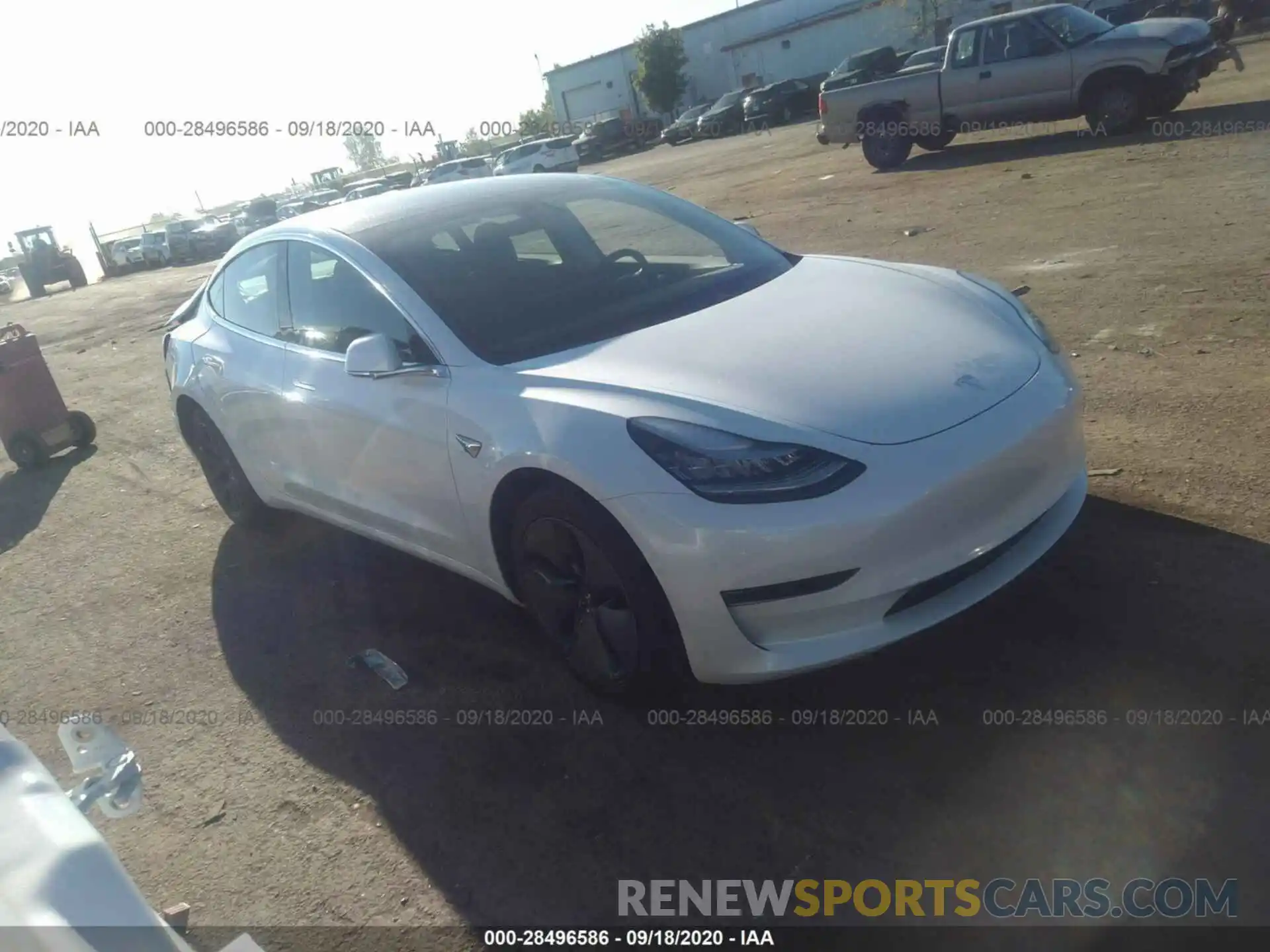 1 Photograph of a damaged car 5YJ3E1EB5KF433252 TESLA MODEL 3 2019