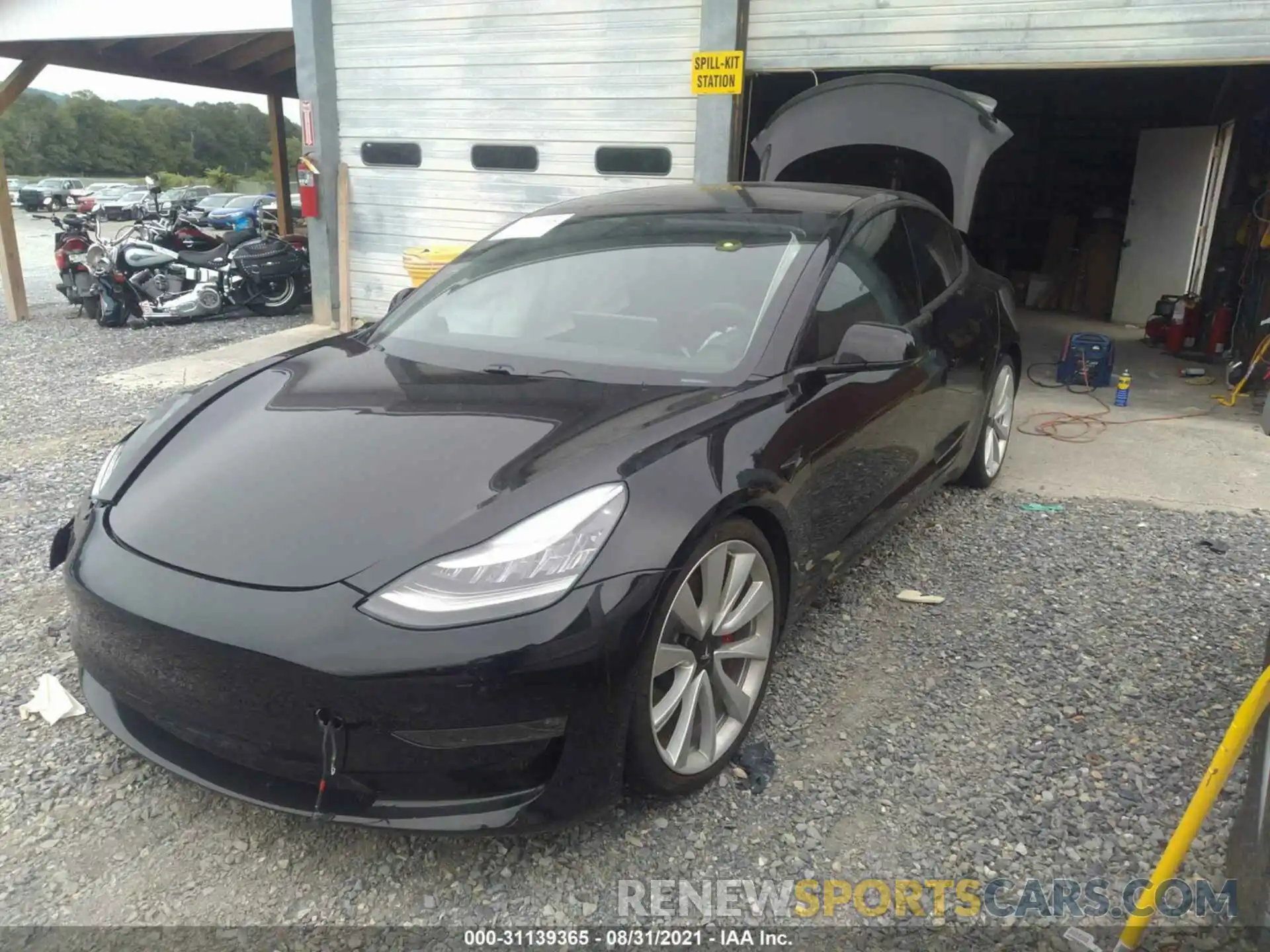 2 Photograph of a damaged car 5YJ3E1EB5KF438340 TESLA MODEL 3 2019