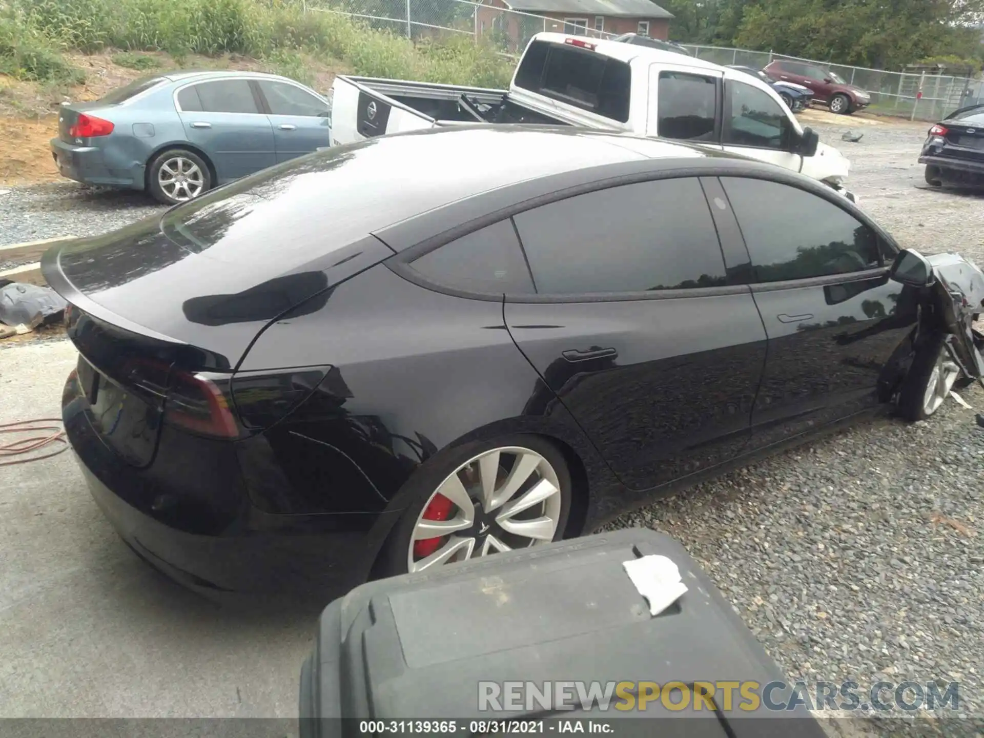 4 Photograph of a damaged car 5YJ3E1EB5KF438340 TESLA MODEL 3 2019