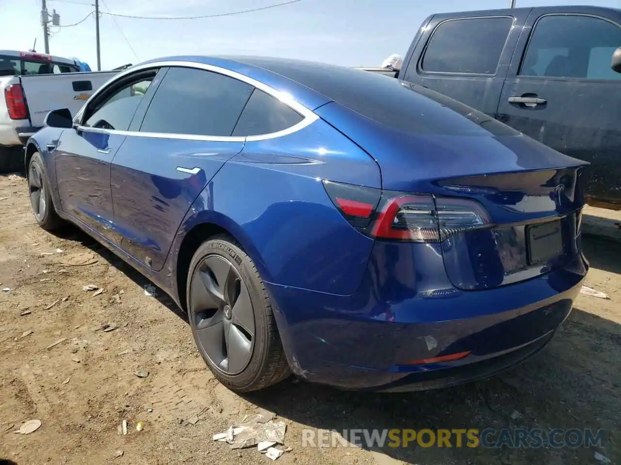 3 Photograph of a damaged car 5YJ3E1EB5KF442159 TESLA MODEL 3 2019