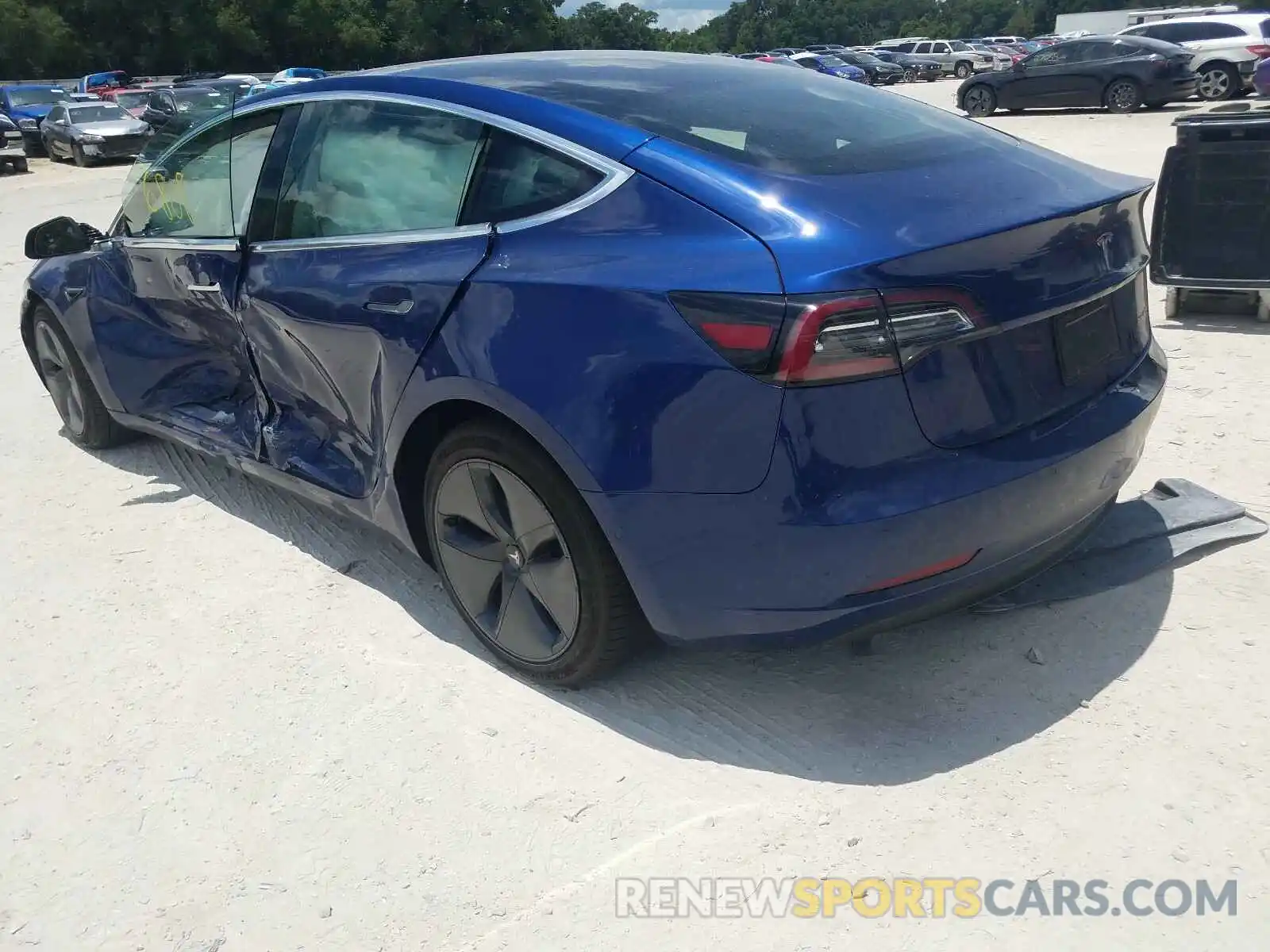 3 Photograph of a damaged car 5YJ3E1EB5KF442176 TESLA MODEL 3 2019