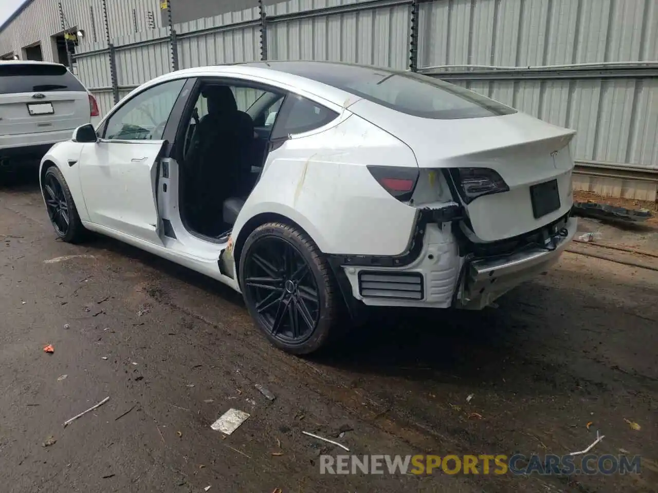 3 Photograph of a damaged car 5YJ3E1EB5KF442307 TESLA MODEL 3 2019