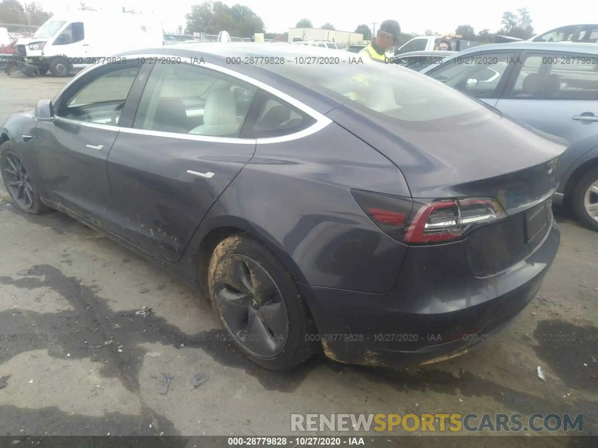 3 Photograph of a damaged car 5YJ3E1EB5KF450424 TESLA MODEL 3 2019