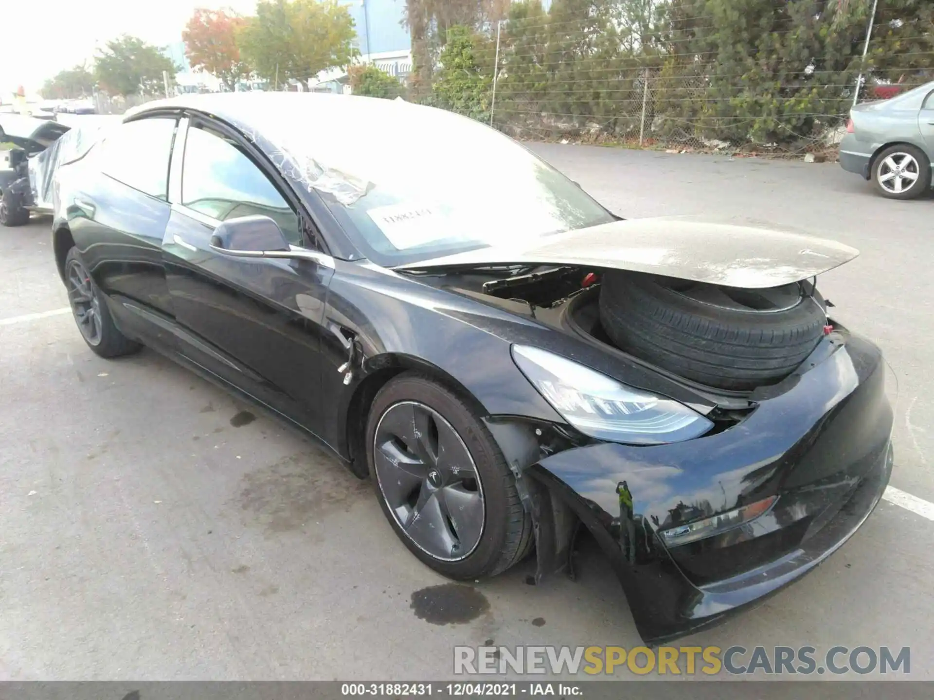 1 Photograph of a damaged car 5YJ3E1EB5KF451704 TESLA MODEL 3 2019