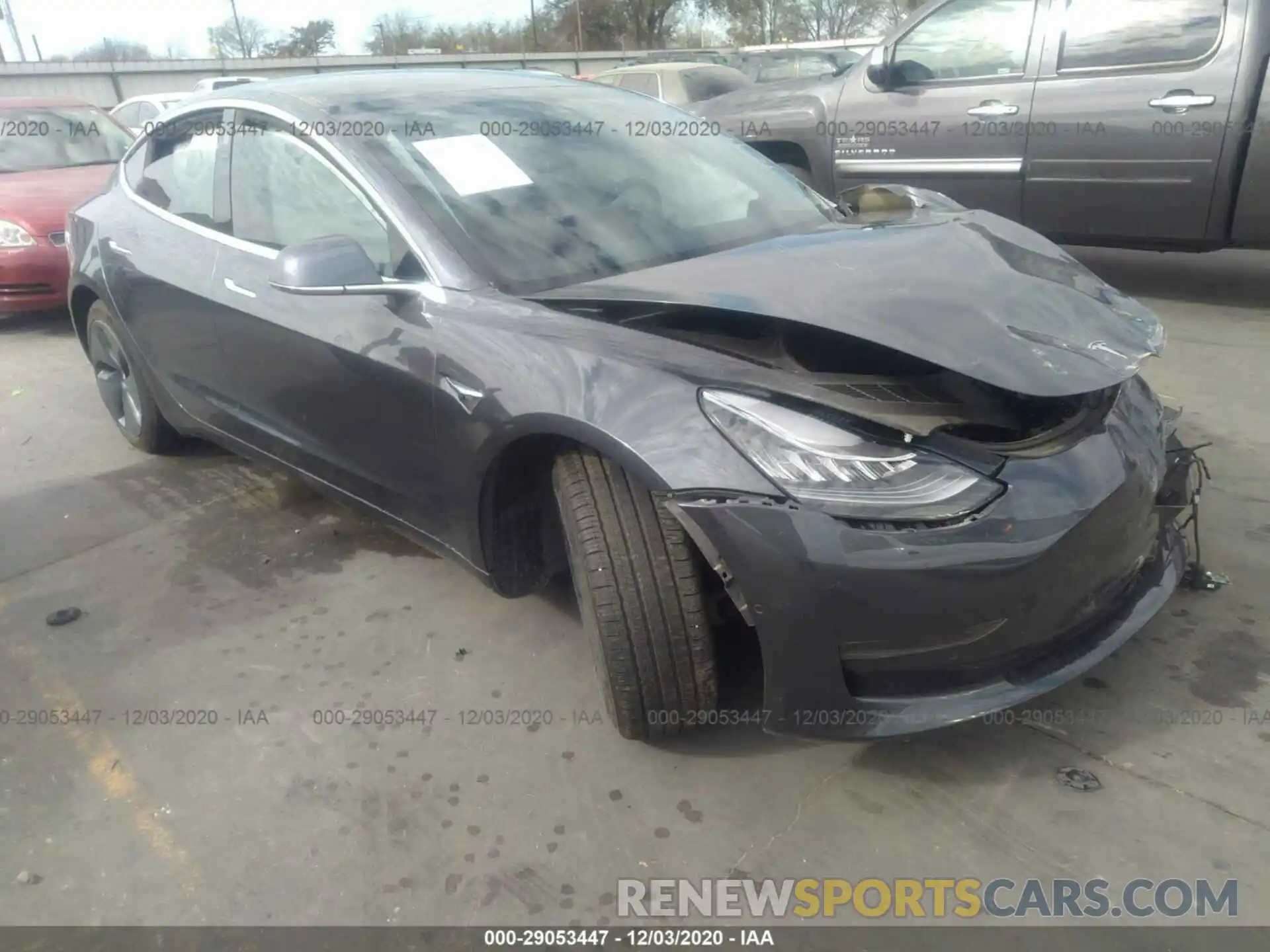 1 Photograph of a damaged car 5YJ3E1EB5KF452299 TESLA MODEL 3 2019