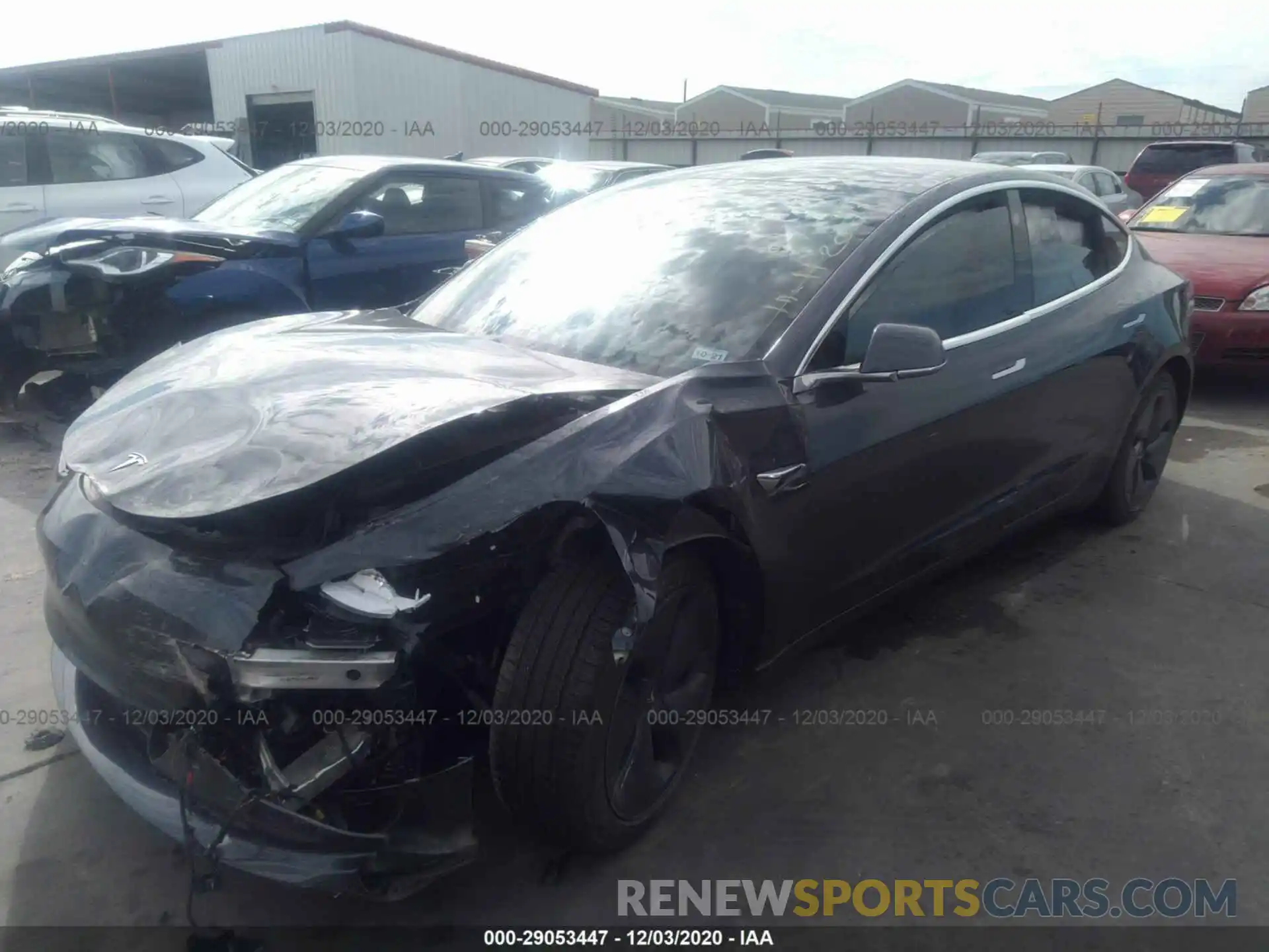 2 Photograph of a damaged car 5YJ3E1EB5KF452299 TESLA MODEL 3 2019