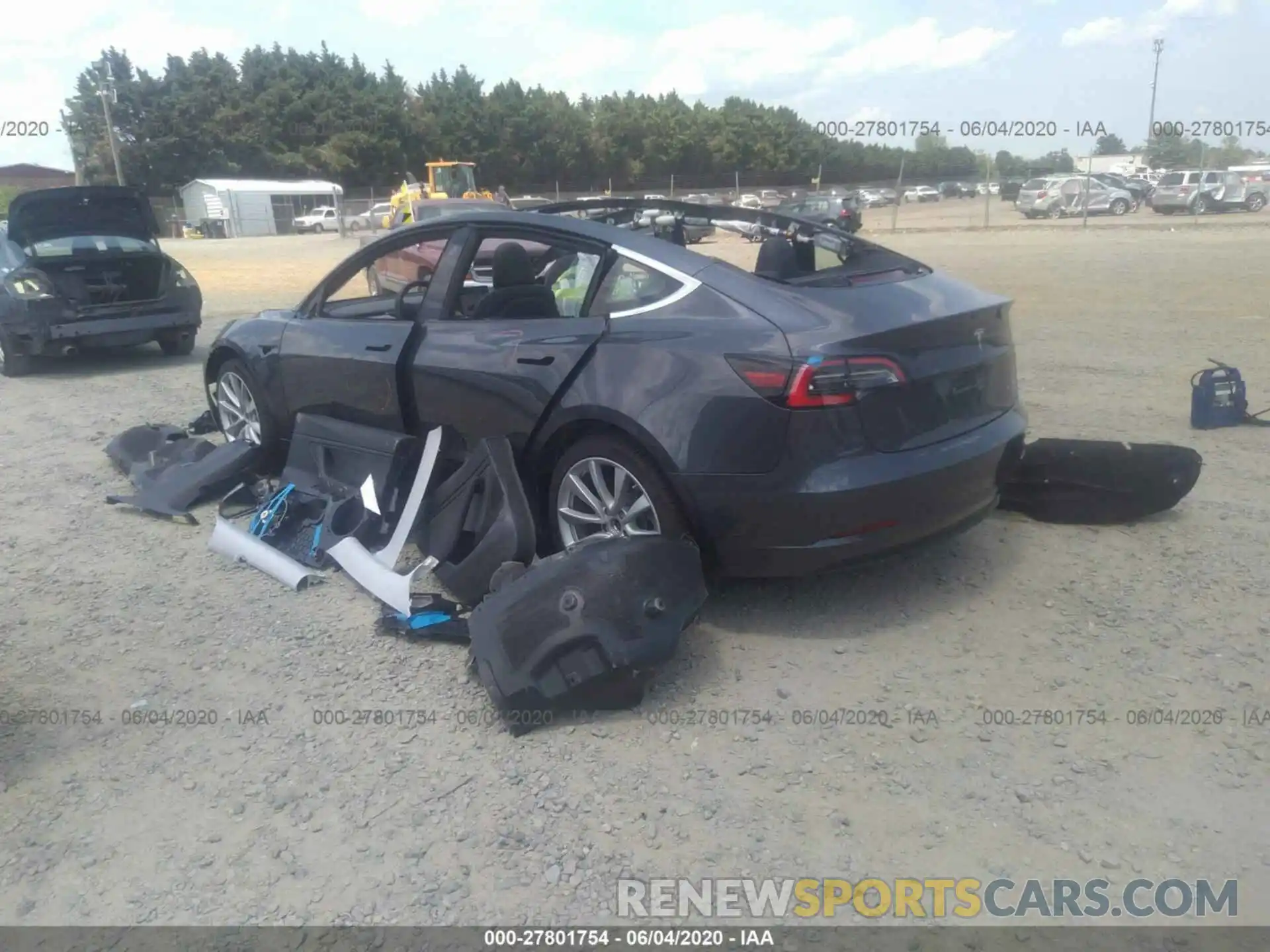 3 Photograph of a damaged car 5YJ3E1EB5KF453520 TESLA MODEL 3 2019