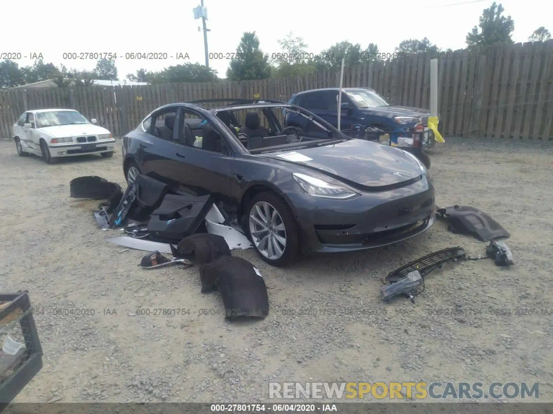 6 Фотография поврежденного автомобиля 5YJ3E1EB5KF453520 TESLA MODEL 3 2019