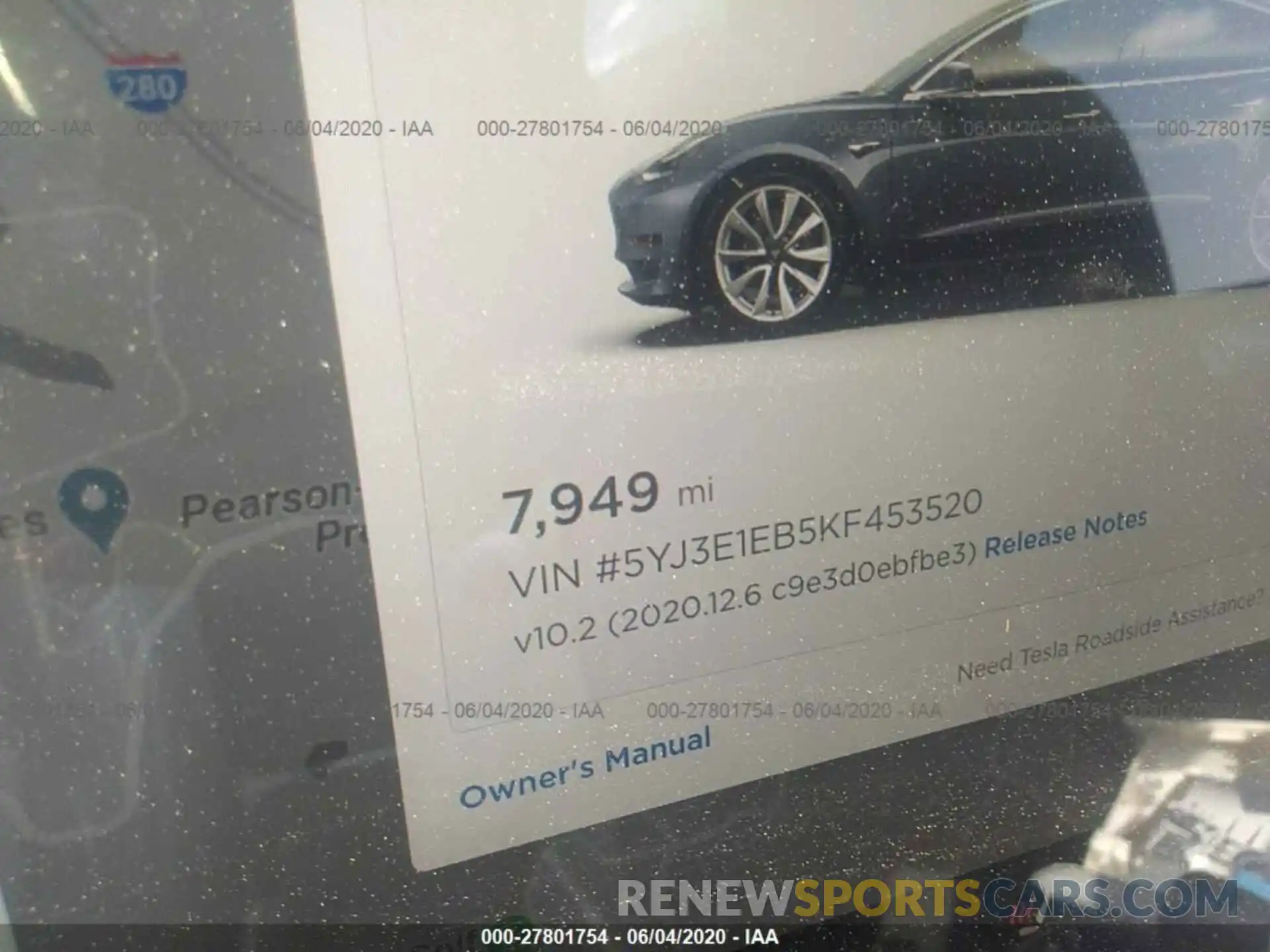 7 Photograph of a damaged car 5YJ3E1EB5KF453520 TESLA MODEL 3 2019