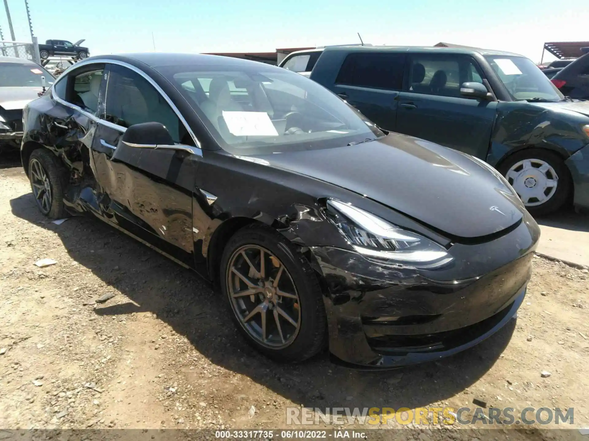 1 Photograph of a damaged car 5YJ3E1EB5KF454411 TESLA MODEL 3 2019