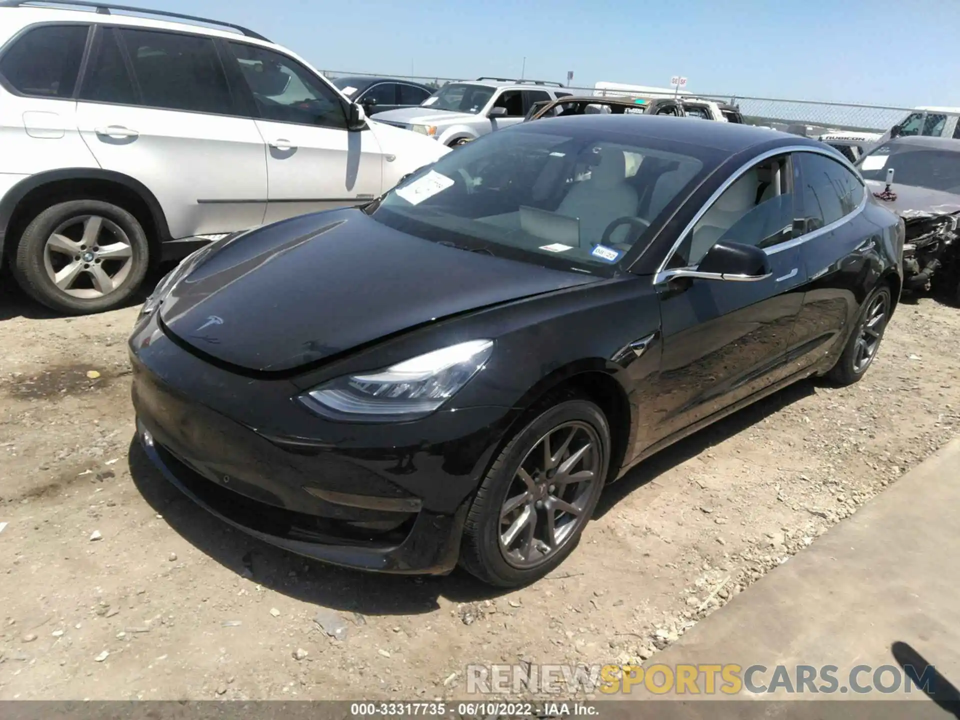 2 Photograph of a damaged car 5YJ3E1EB5KF454411 TESLA MODEL 3 2019