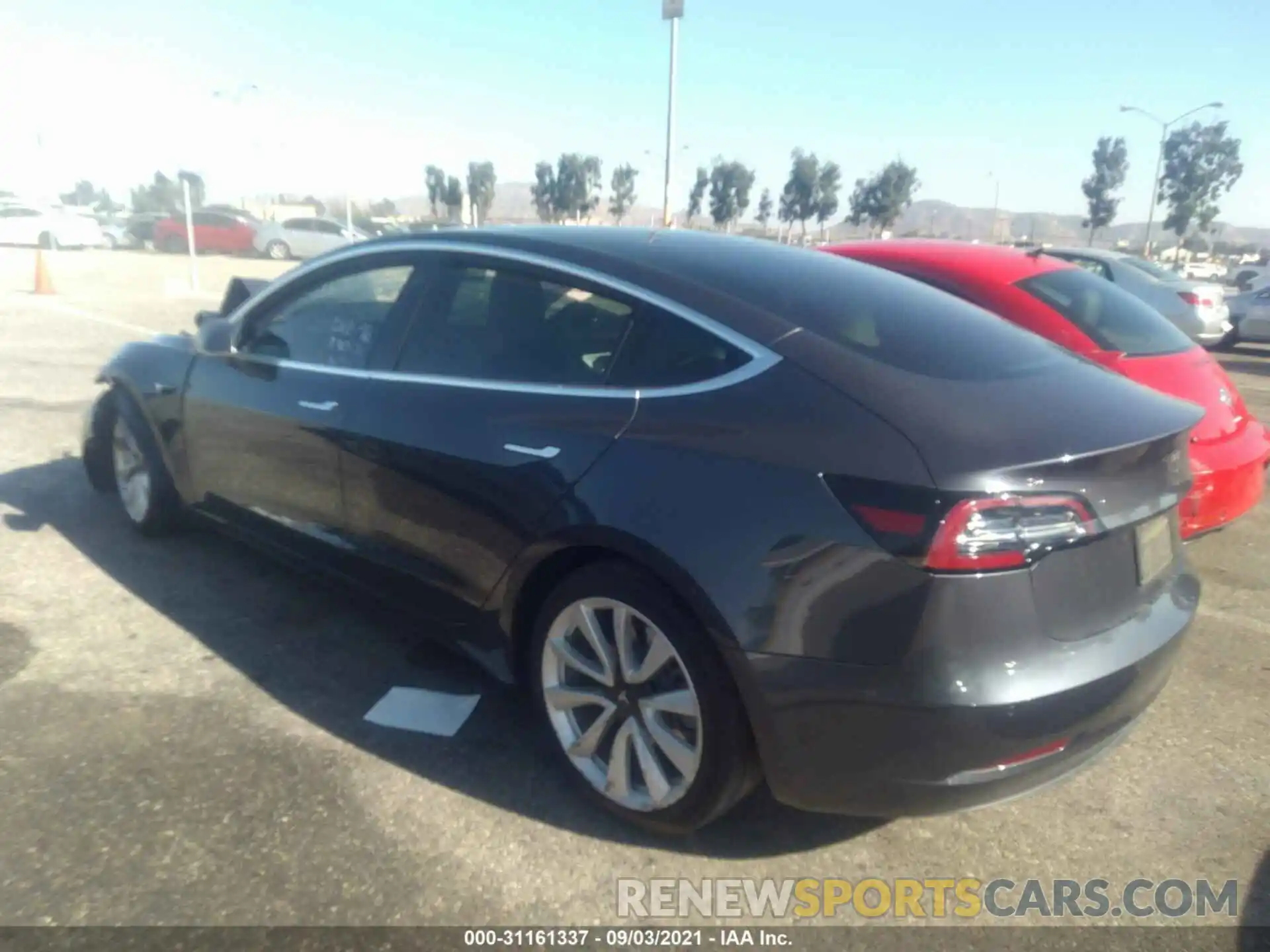 3 Photograph of a damaged car 5YJ3E1EB5KF465182 TESLA MODEL 3 2019