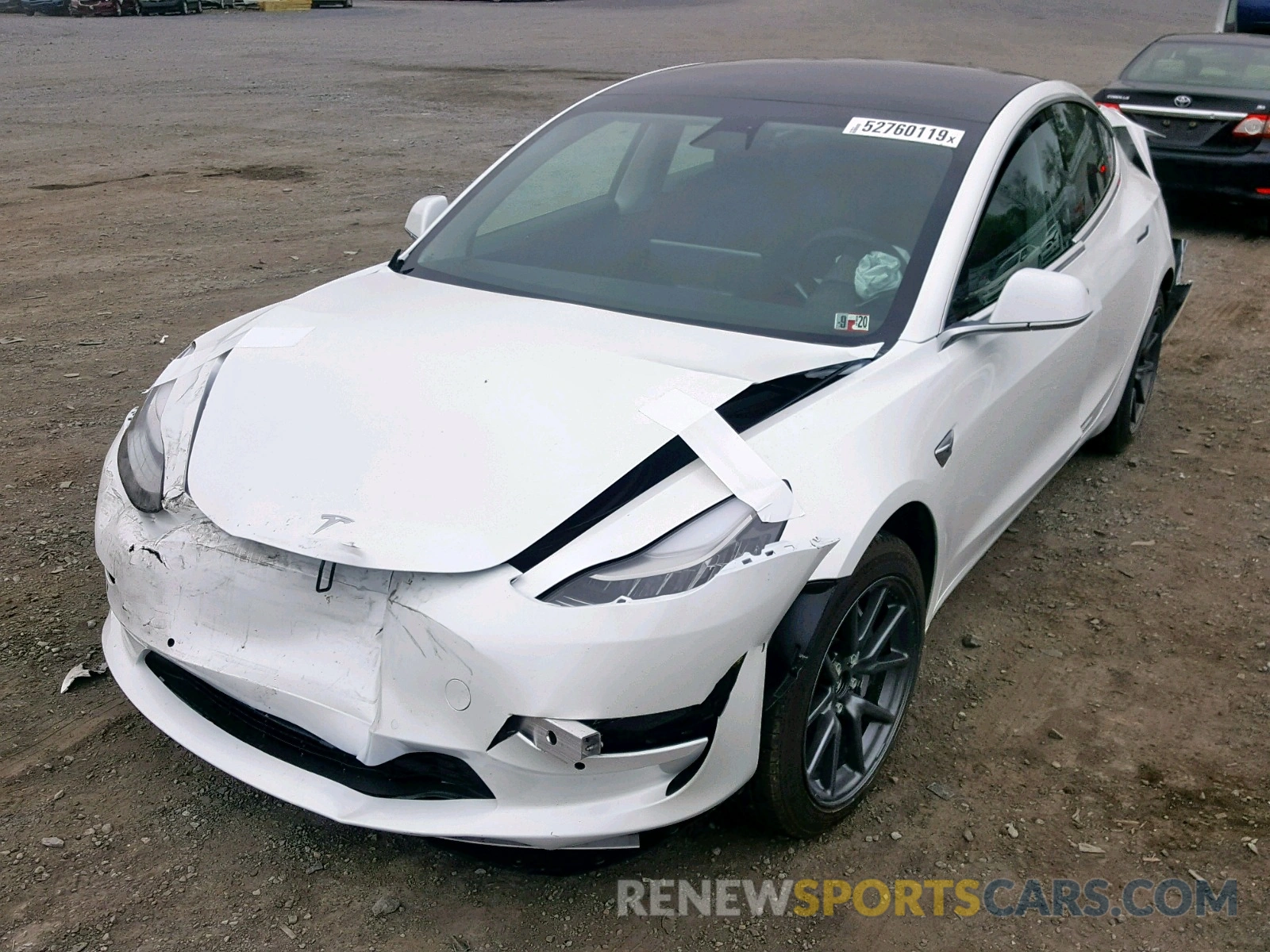 2 Photograph of a damaged car 5YJ3E1EB5KF469765 TESLA MODEL 3 2019