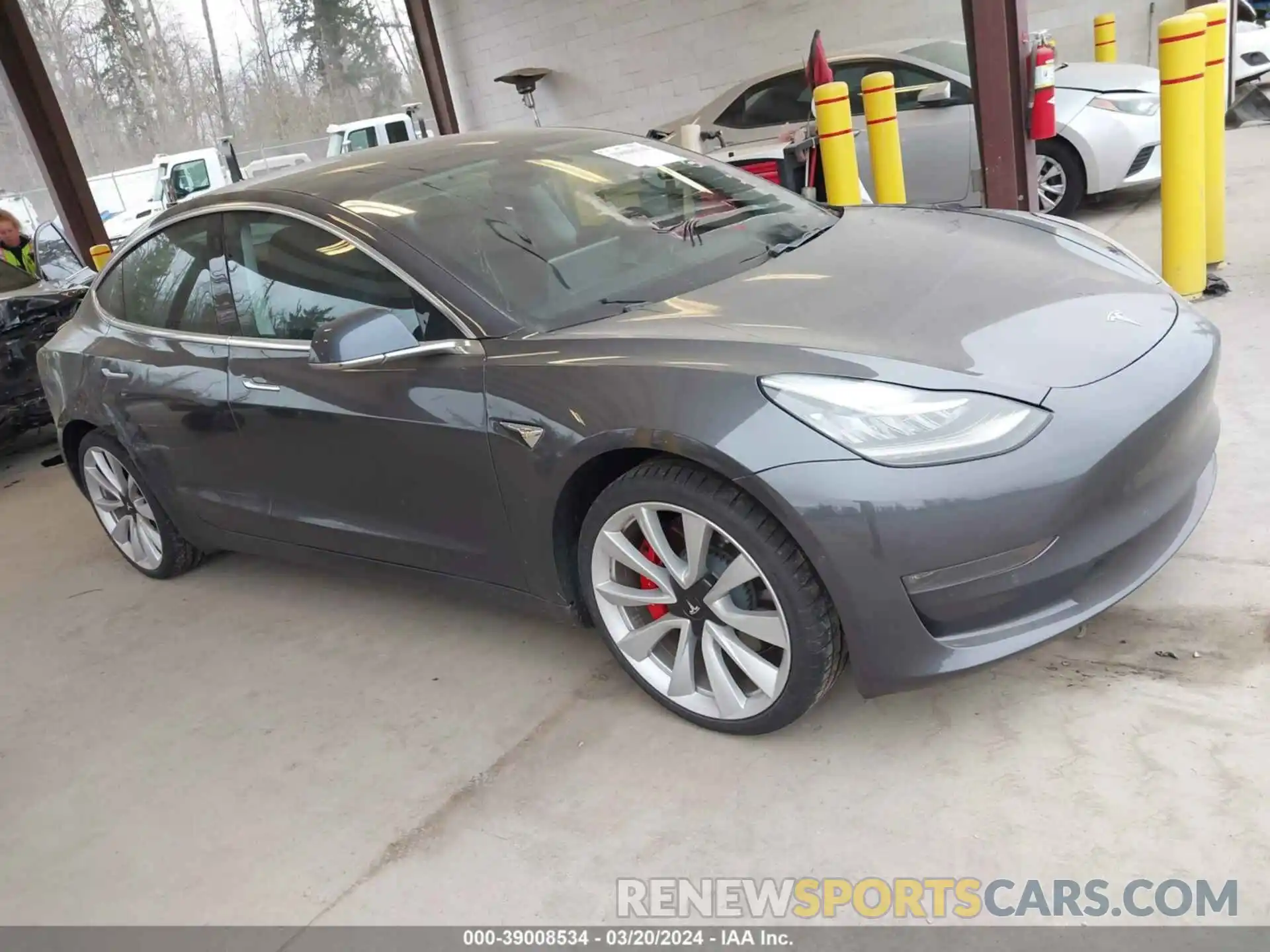 1 Photograph of a damaged car 5YJ3E1EB5KF477574 TESLA MODEL 3 2019