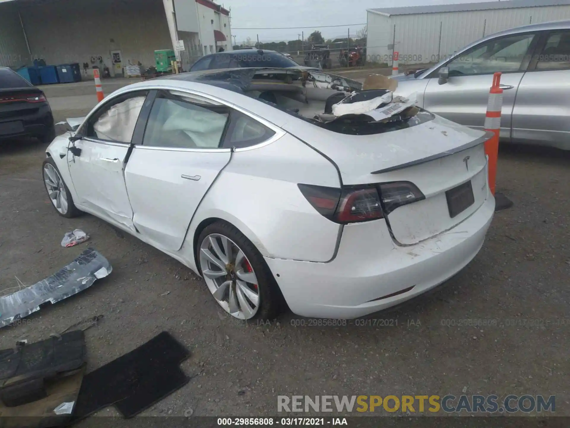 3 Photograph of a damaged car 5YJ3E1EB5KF487859 TESLA MODEL 3 2019