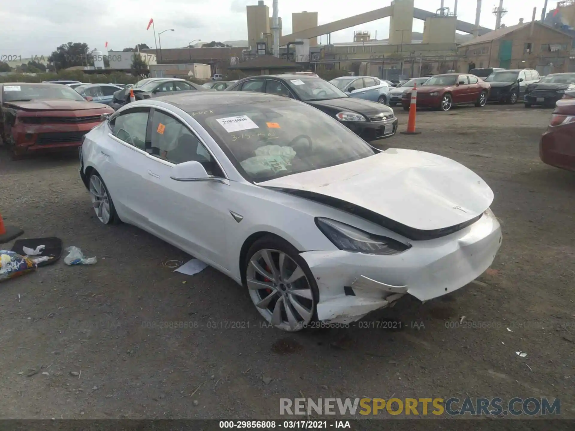 8 Photograph of a damaged car 5YJ3E1EB5KF487859 TESLA MODEL 3 2019