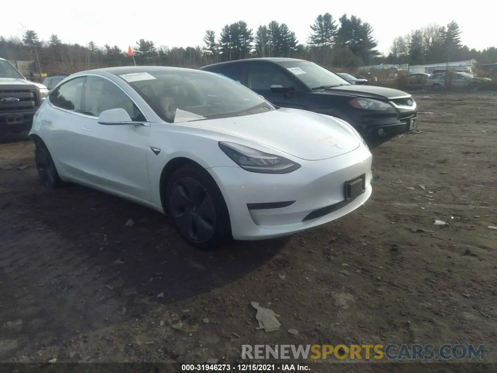 1 Photograph of a damaged car 5YJ3E1EB5KF493984 TESLA MODEL 3 2019