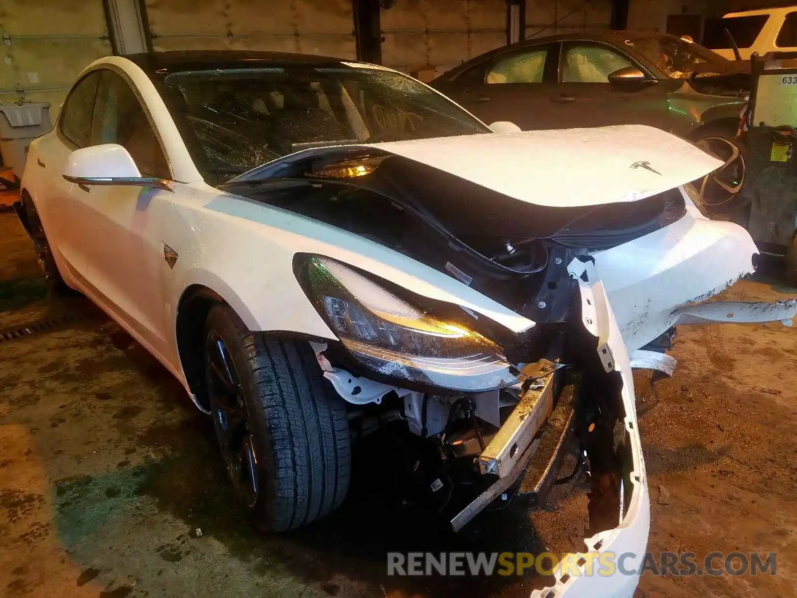 1 Photograph of a damaged car 5YJ3E1EB5KF494018 TESLA MODEL 3 2019