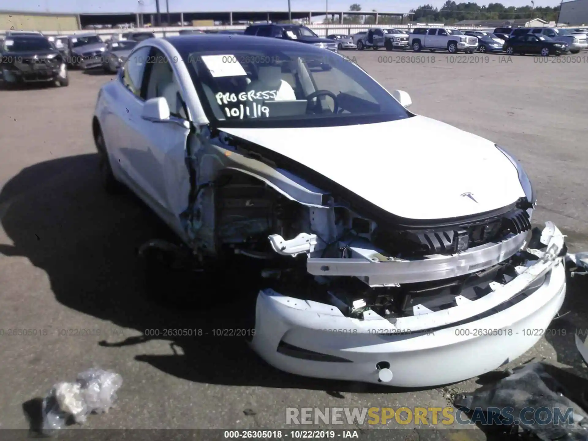 6 Photograph of a damaged car 5YJ3E1EB5KF494455 TESLA MODEL 3 2019