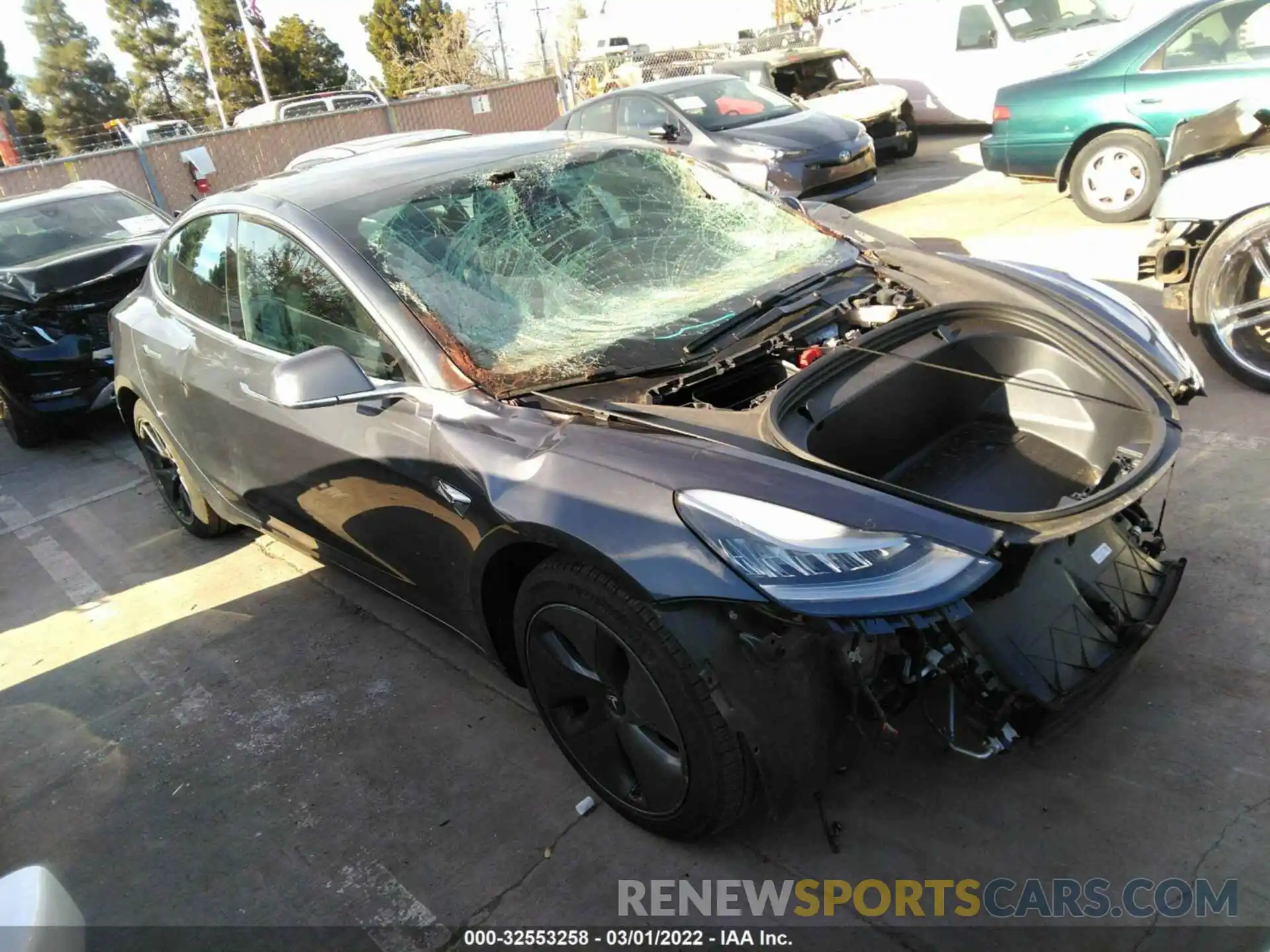 1 Photograph of a damaged car 5YJ3E1EB5KF510041 TESLA MODEL 3 2019