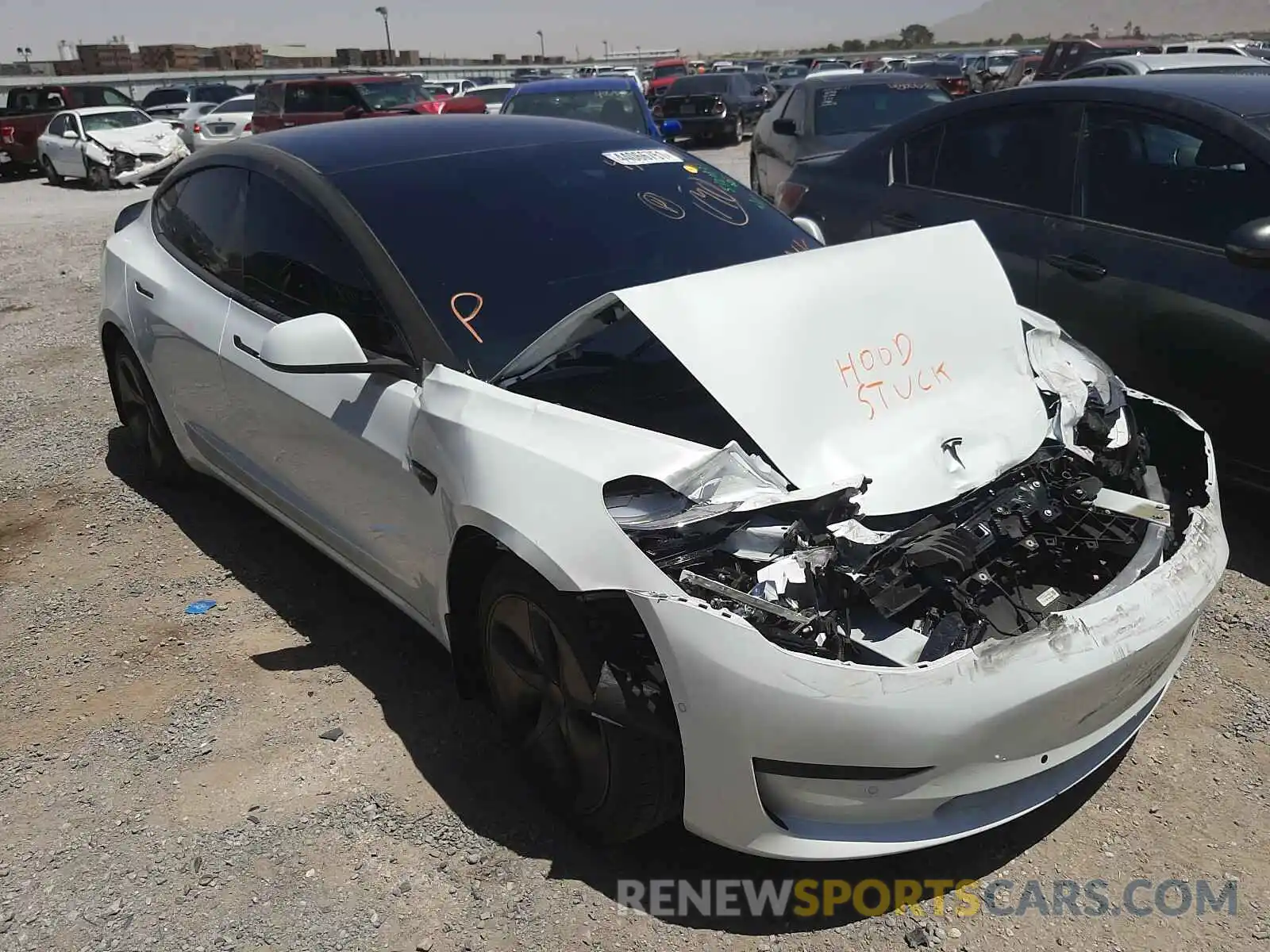 1 Photograph of a damaged car 5YJ3E1EB5KF510475 TESLA MODEL 3 2019