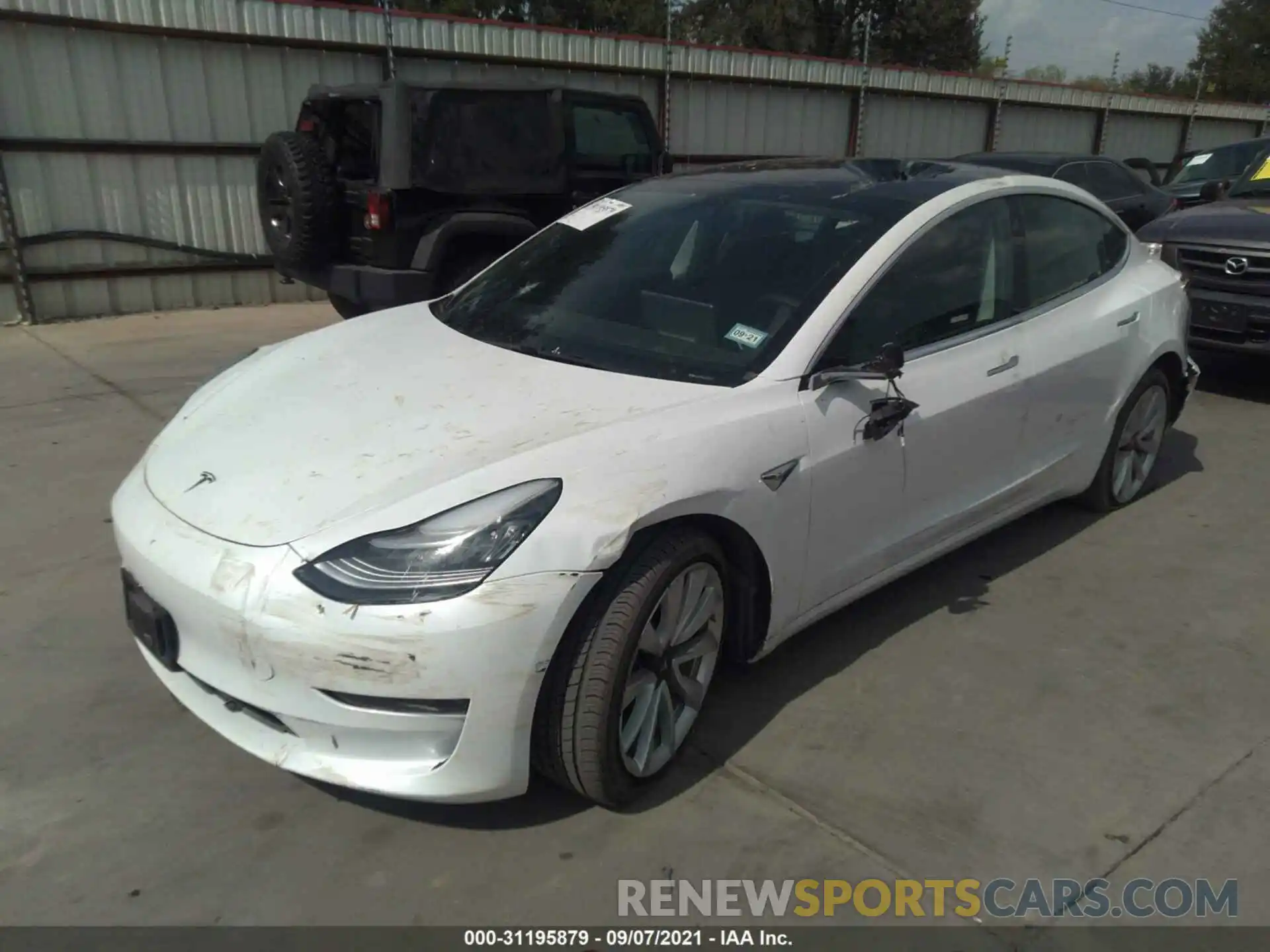 2 Photograph of a damaged car 5YJ3E1EB5KF512551 TESLA MODEL 3 2019