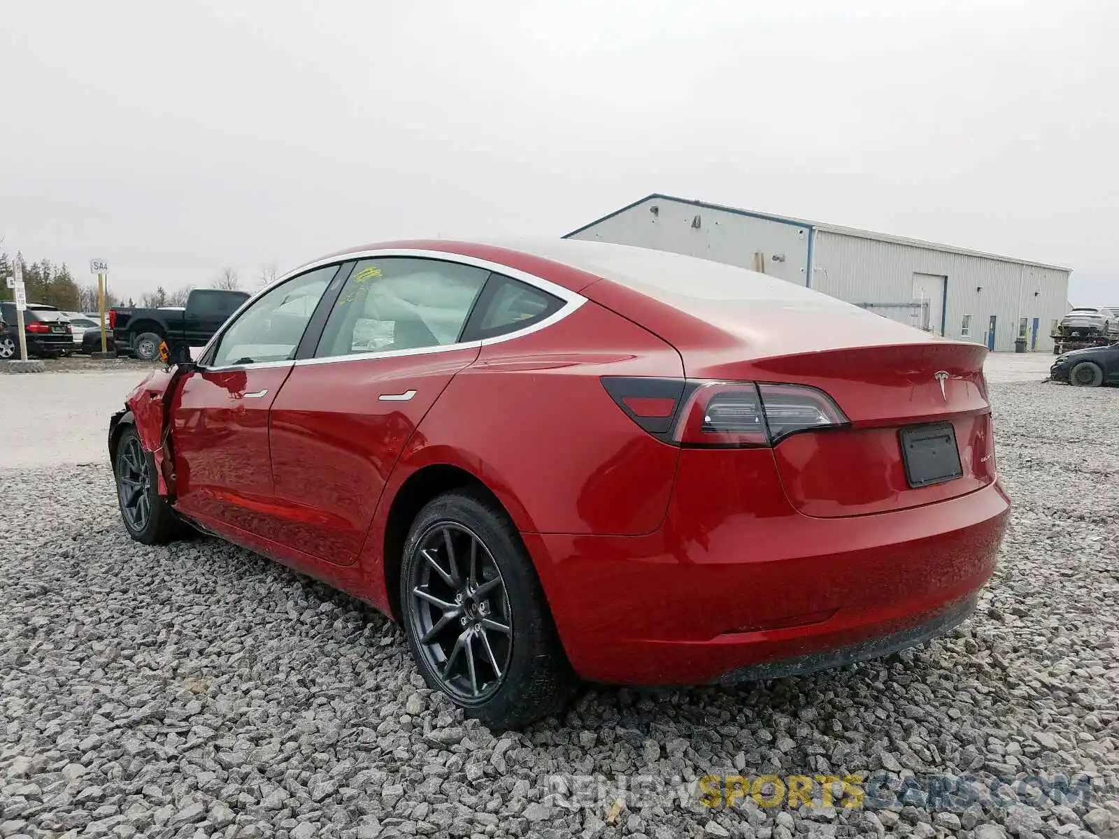 3 Photograph of a damaged car 5YJ3E1EB5KF535277 TESLA MODEL 3 2019