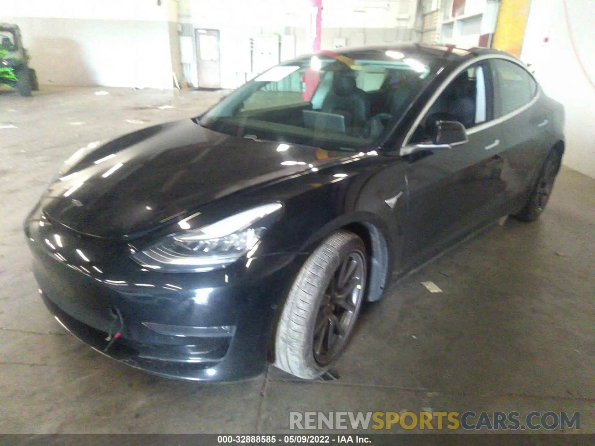 2 Photograph of a damaged car 5YJ3E1EB6KF191121 TESLA MODEL 3 2019