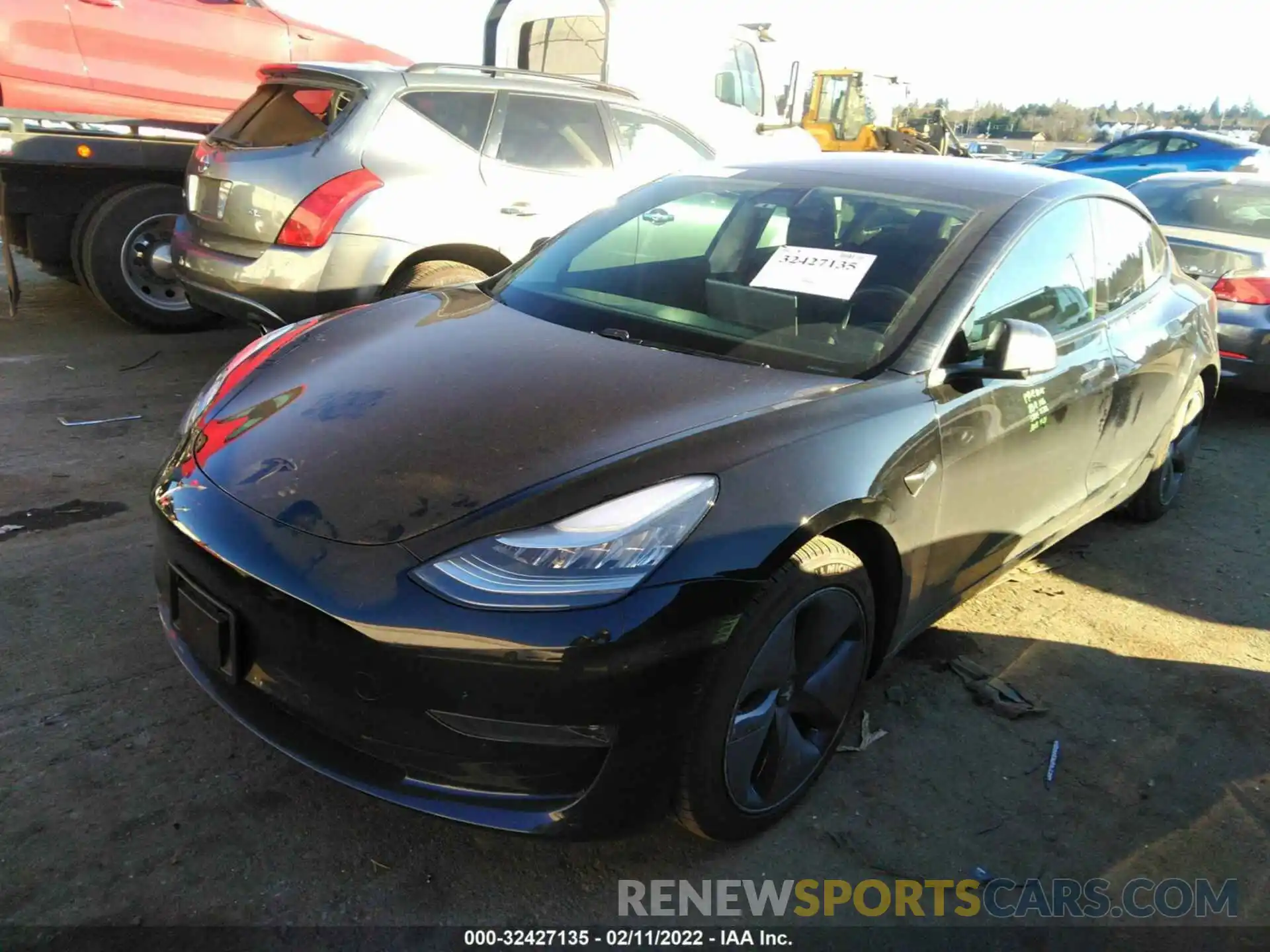 2 Photograph of a damaged car 5YJ3E1EB6KF193550 TESLA MODEL 3 2019