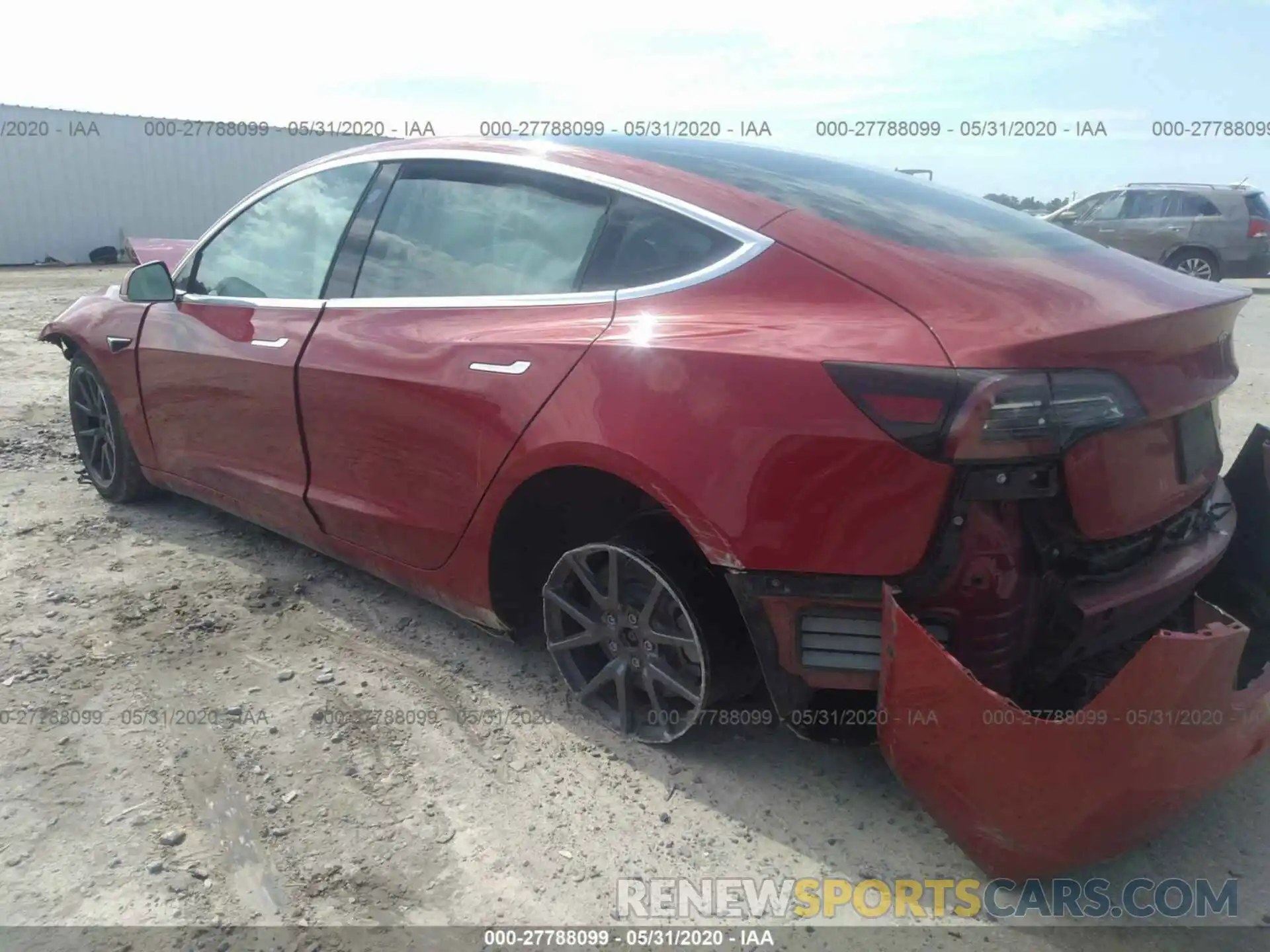 3 Photograph of a damaged car 5YJ3E1EB6KF193922 TESLA MODEL 3 2019