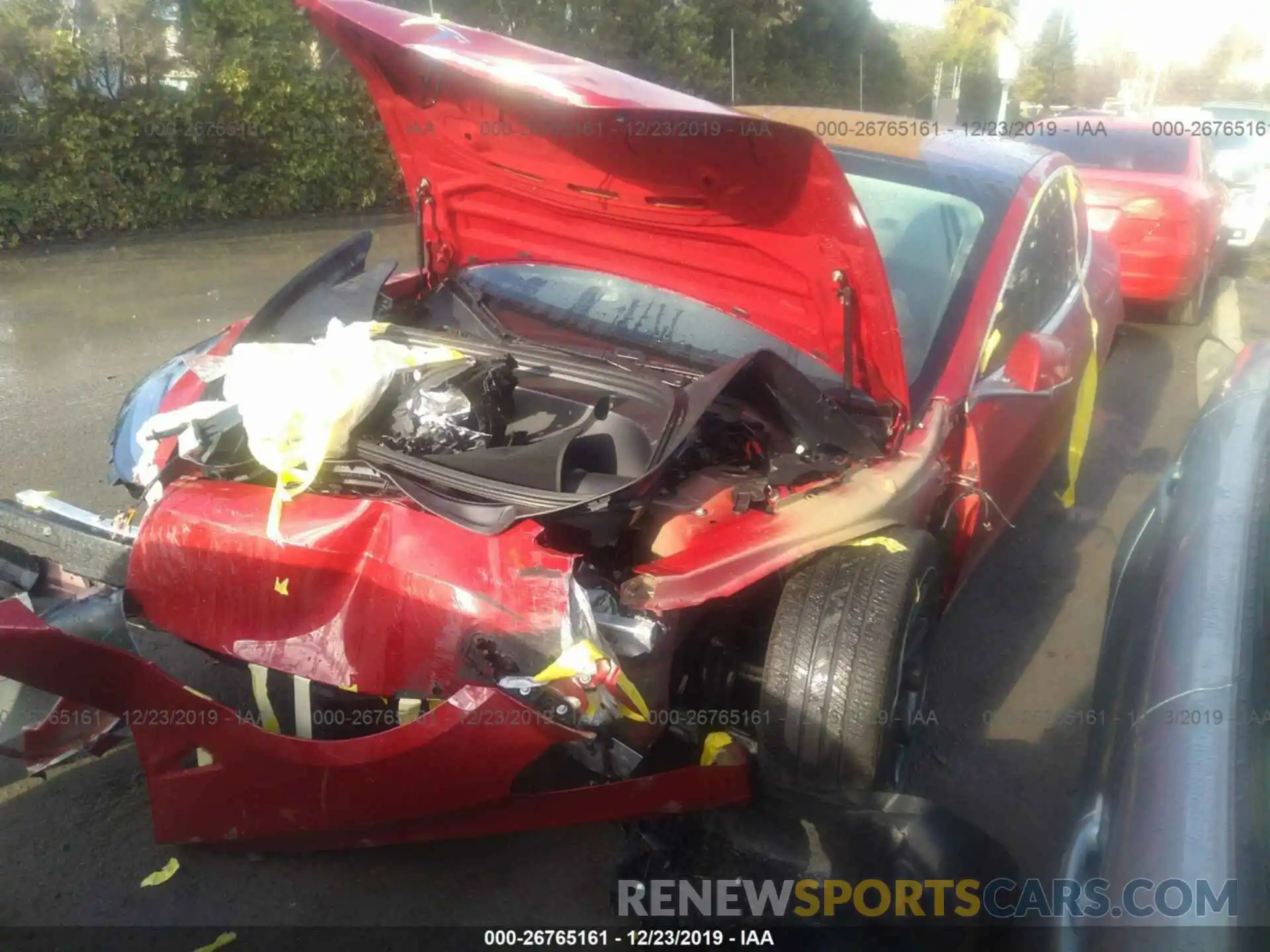 2 Photograph of a damaged car 5YJ3E1EB6KF193936 TESLA MODEL 3 2019