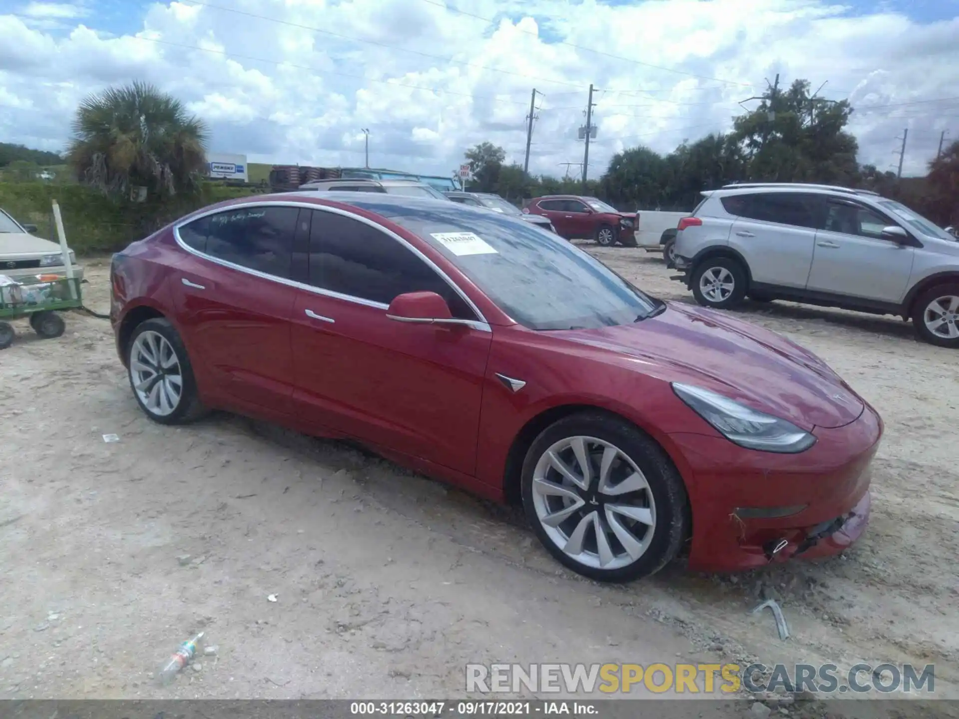 1 Photograph of a damaged car 5YJ3E1EB6KF194536 TESLA MODEL 3 2019