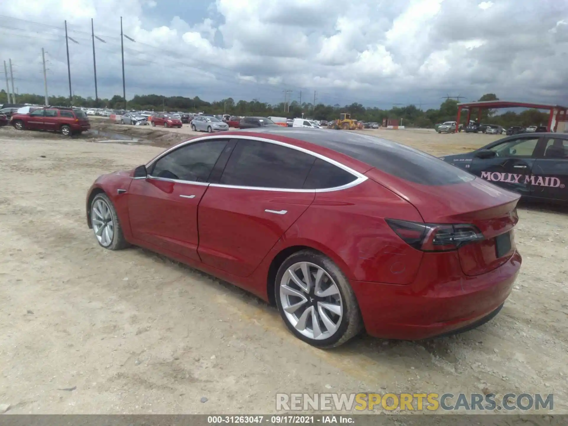 3 Photograph of a damaged car 5YJ3E1EB6KF194536 TESLA MODEL 3 2019