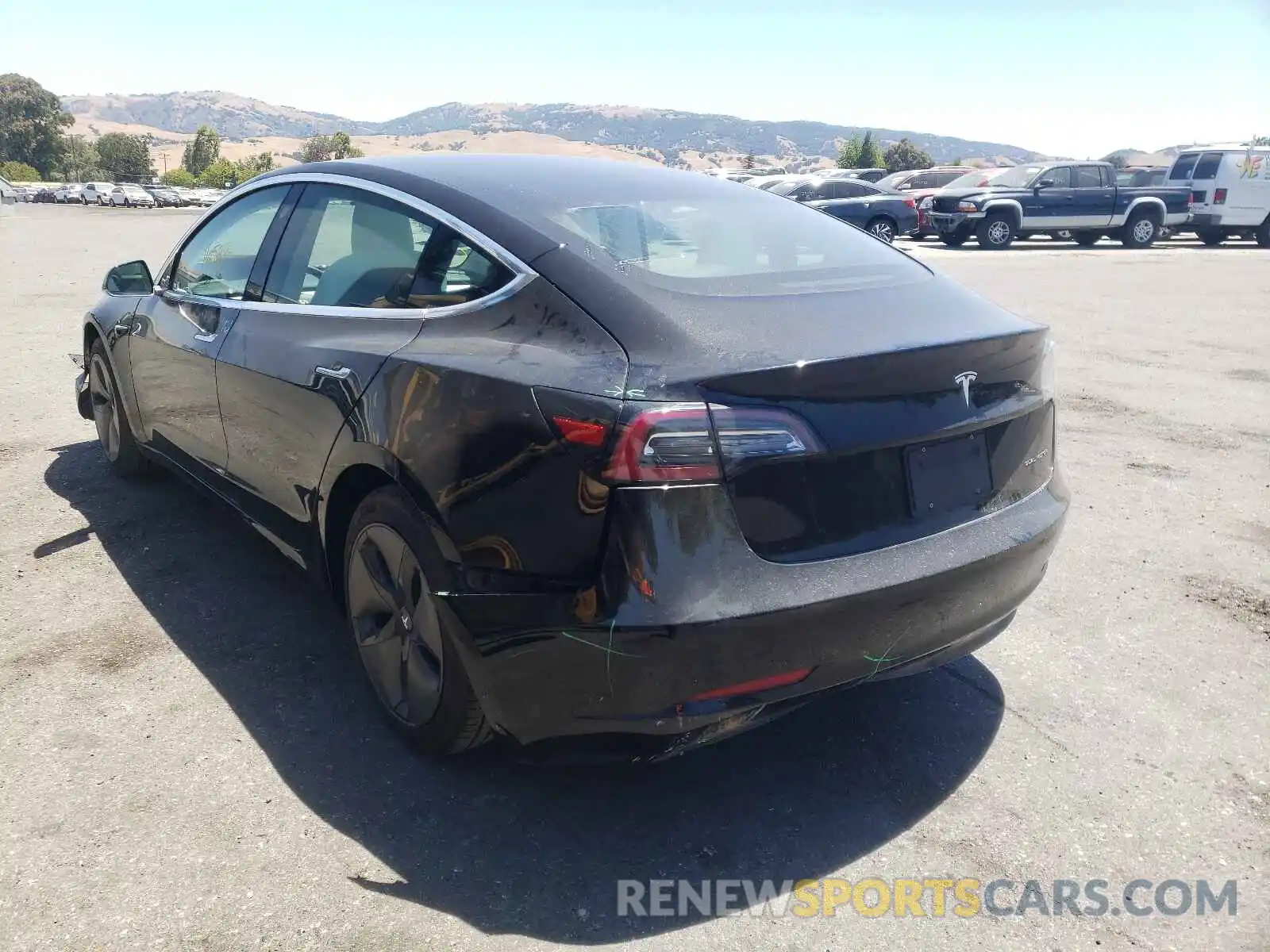 3 Photograph of a damaged car 5YJ3E1EB6KF194987 TESLA MODEL 3 2019