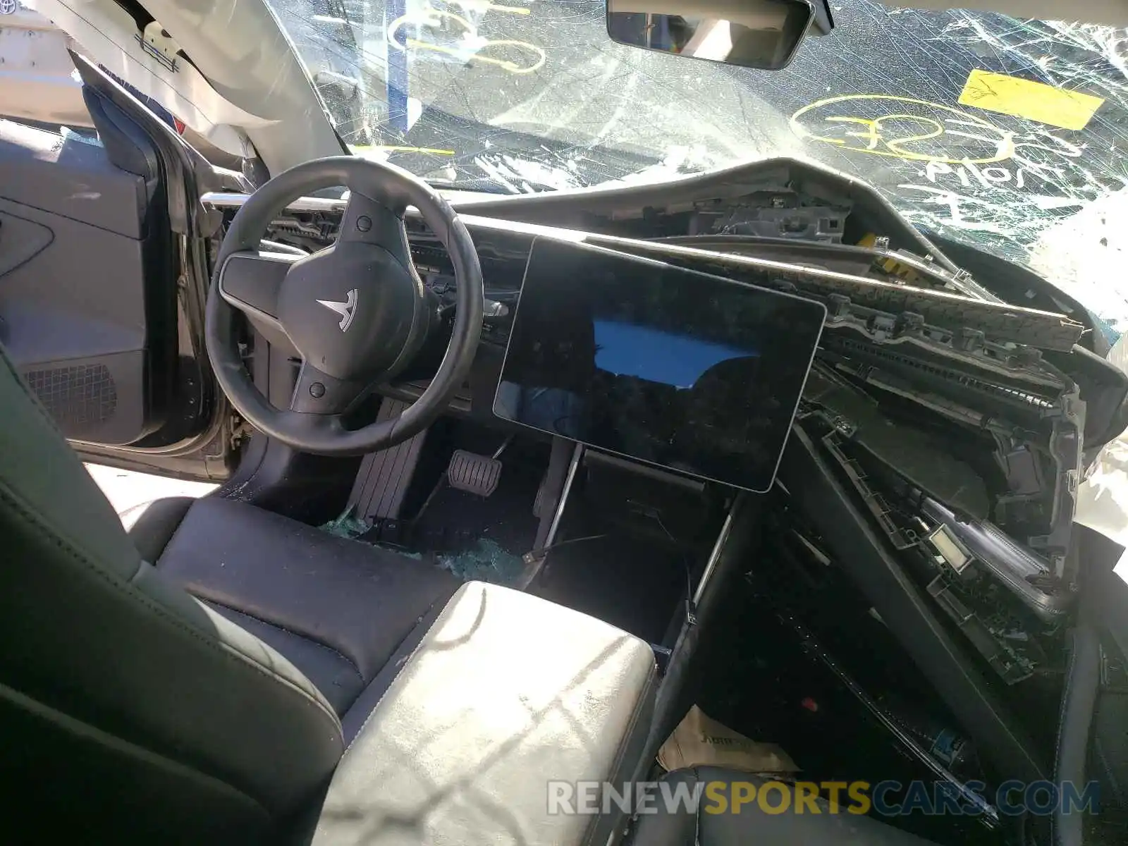 9 Photograph of a damaged car 5YJ3E1EB6KF198926 TESLA MODEL 3 2019