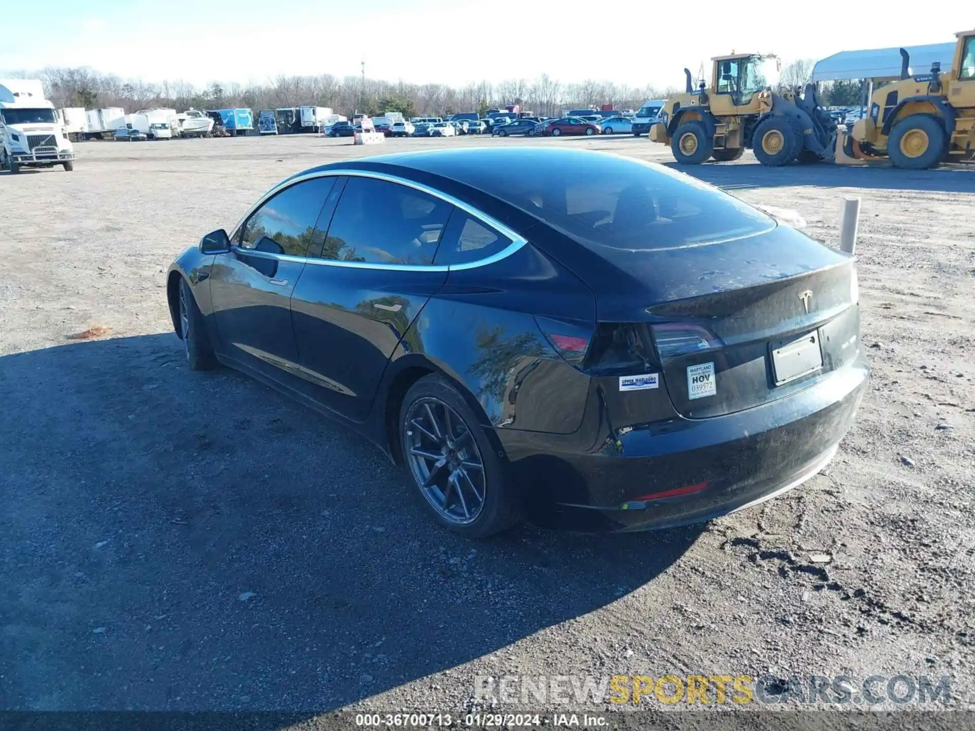 3 Photograph of a damaged car 5YJ3E1EB6KF208953 TESLA MODEL 3 2019