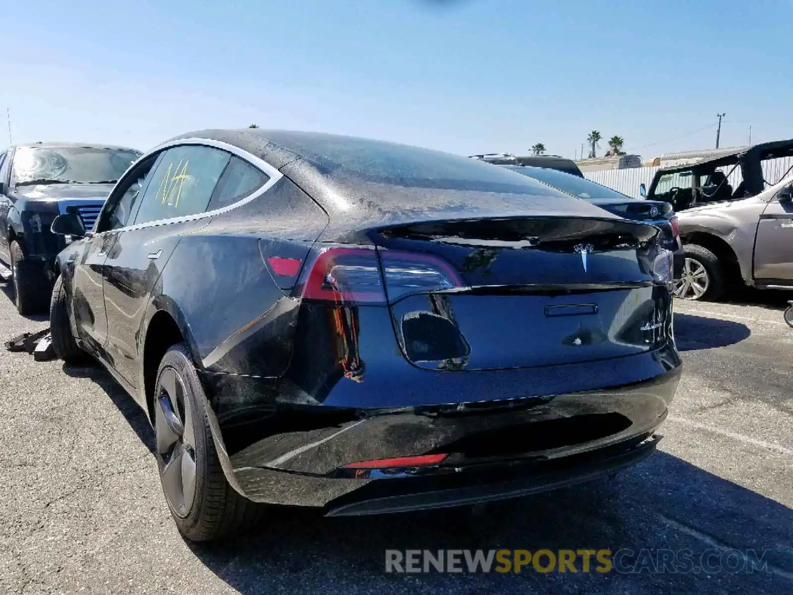 3 Photograph of a damaged car 5YJ3E1EB6KF209181 TESLA MODEL 3 2019