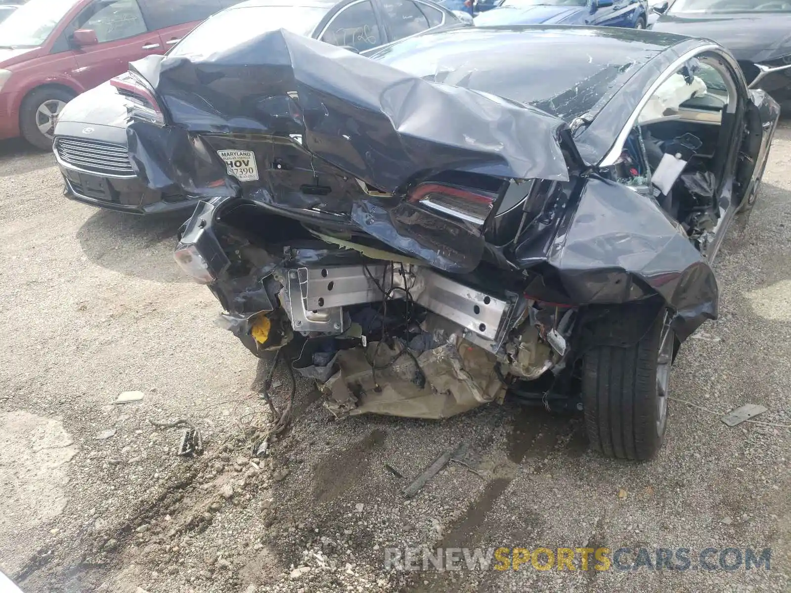 9 Photograph of a damaged car 5YJ3E1EB6KF210105 TESLA MODEL 3 2019