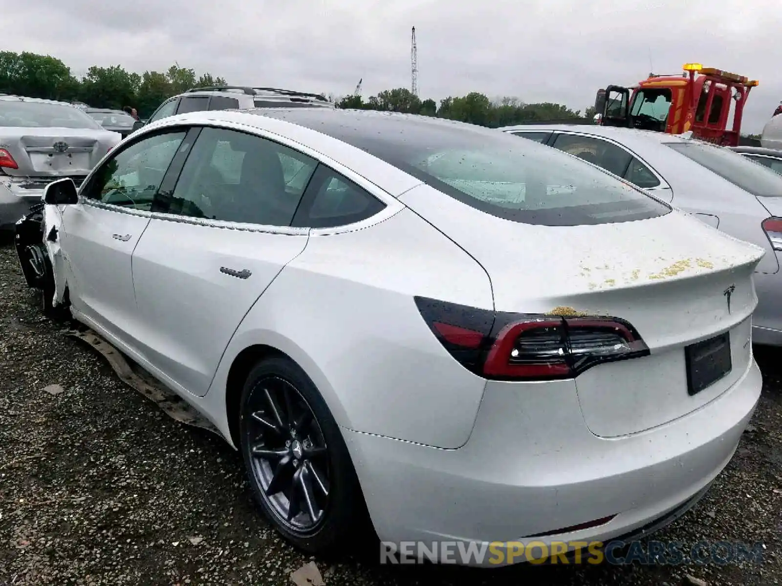 3 Photograph of a damaged car 5YJ3E1EB6KF211481 TESLA MODEL 3 2019