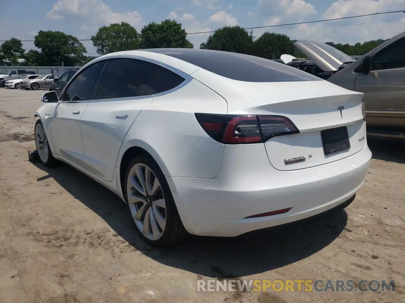 3 Photograph of a damaged car 5YJ3E1EB6KF231472 TESLA MODEL 3 2019