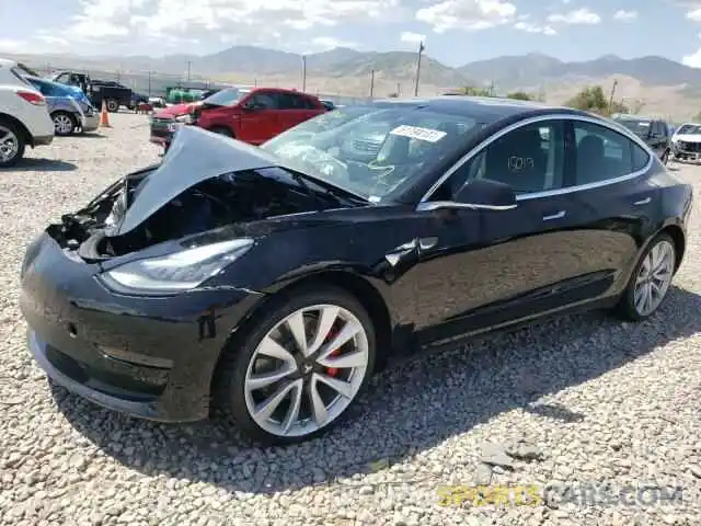 2 Photograph of a damaged car 5YJ3E1EB6KF237272 TESLA MODEL 3 2019